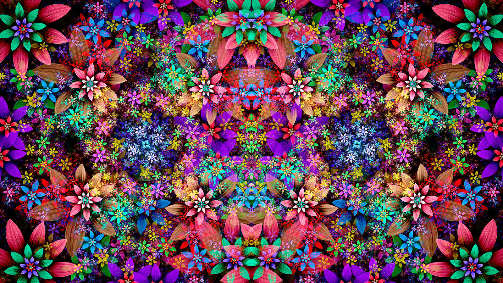 Wallpapers abstraction patterns flowers on the desktop