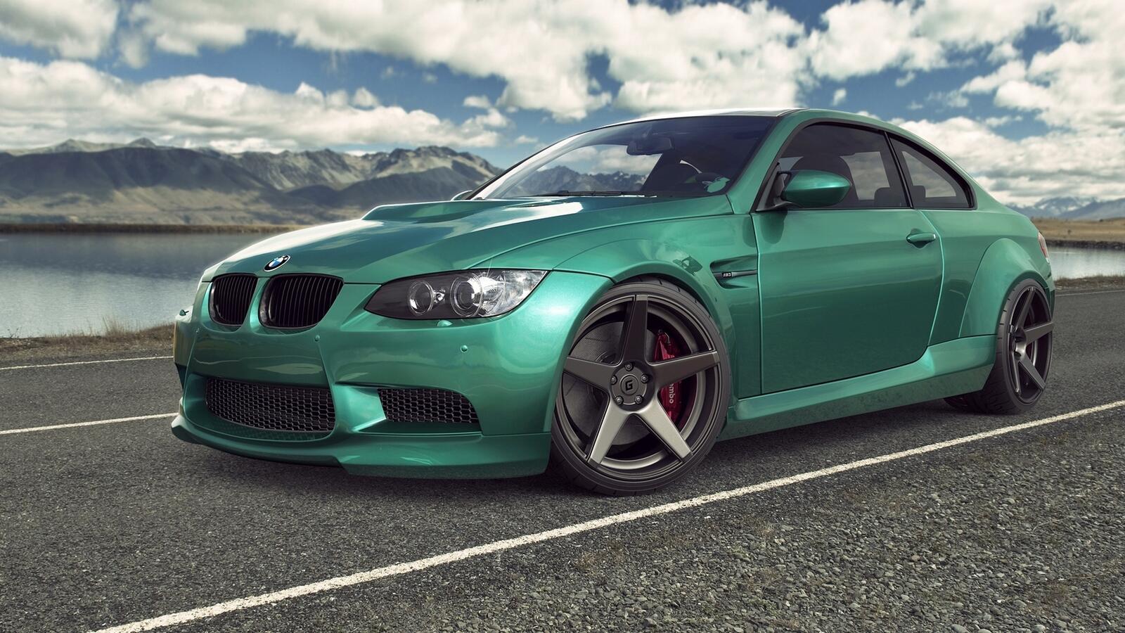 Free photo BMW M3 in an unusual color