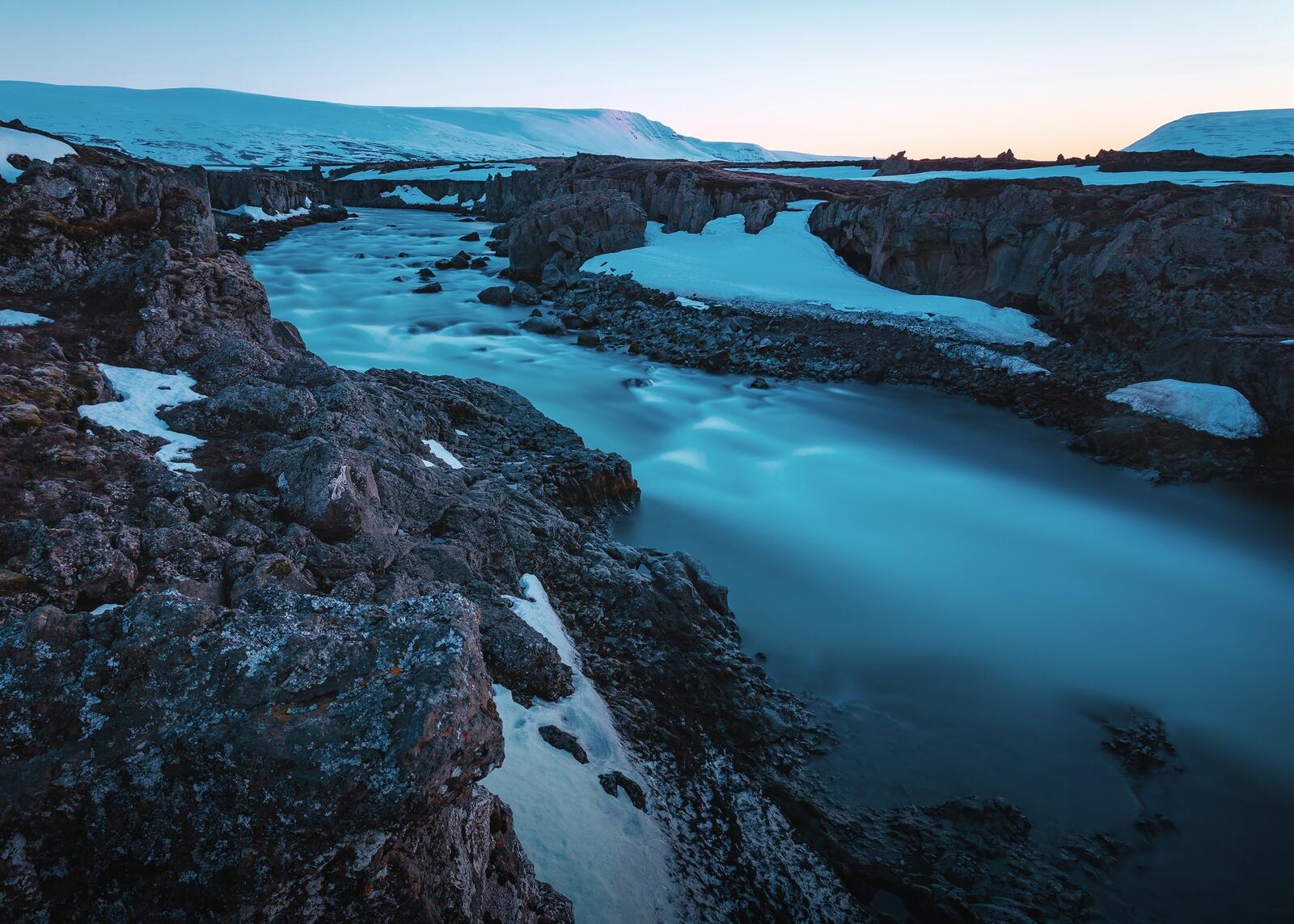 Обои река Исландия пейзажи на рабочий стол