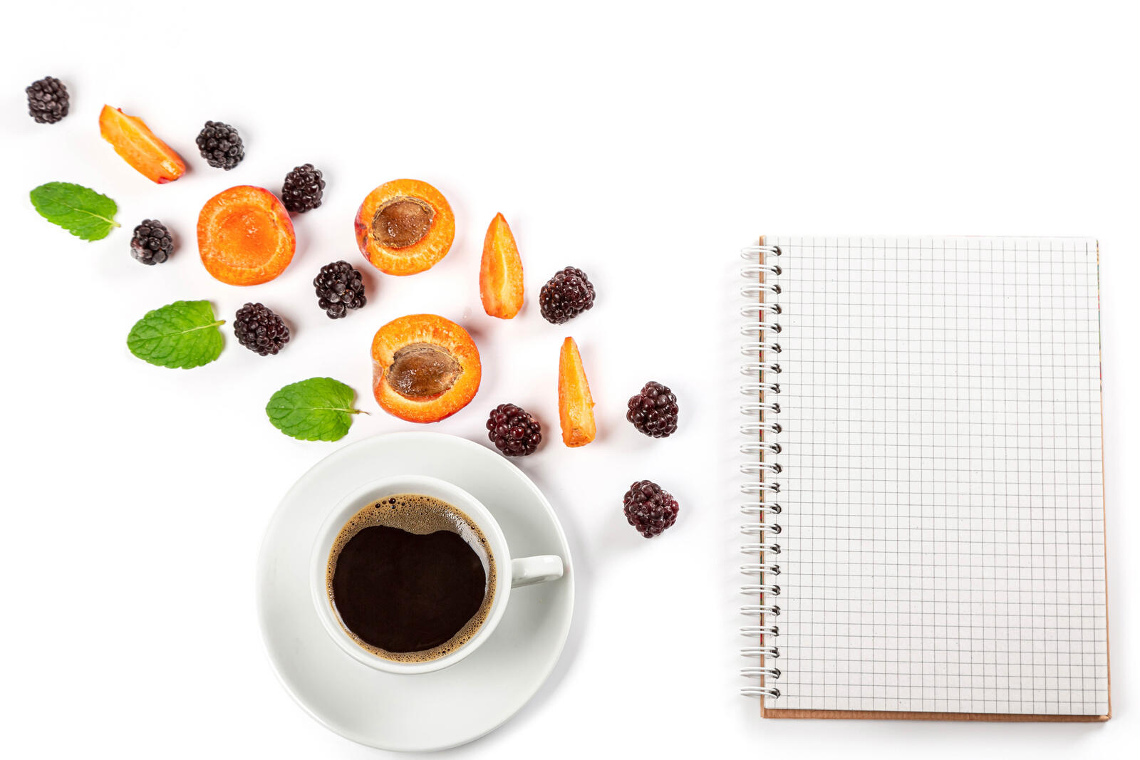 Wallpapers food sheet of paper coffee on the desktop