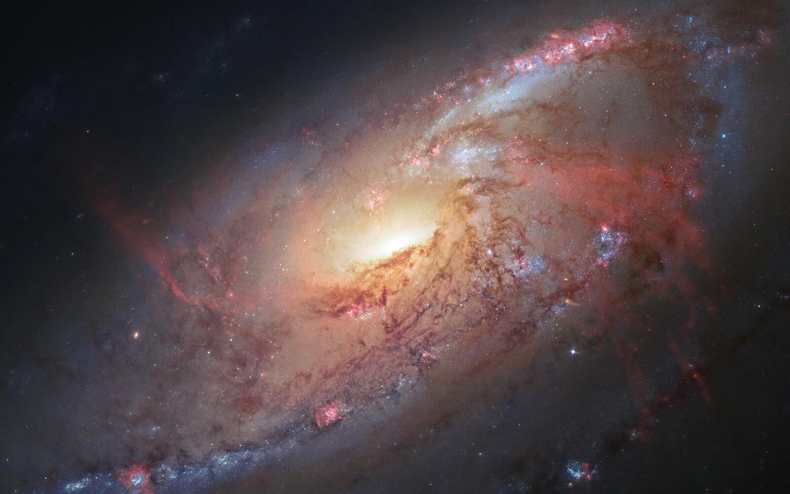 Обои спиральная галактика туманность звезды на рабочий стол