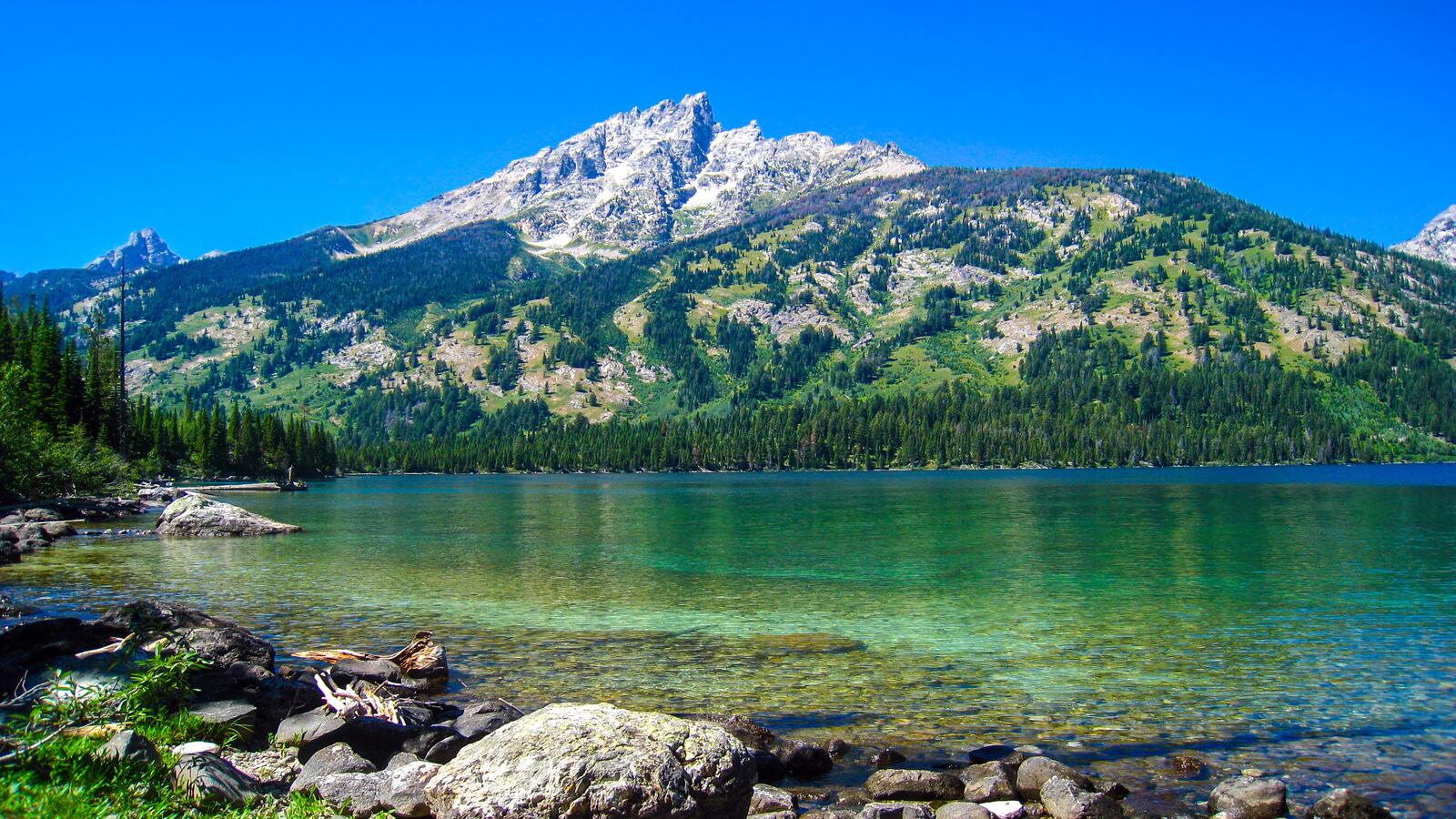 Wallpapers Grand Teton National Park lake jenny landscapes on the desktop