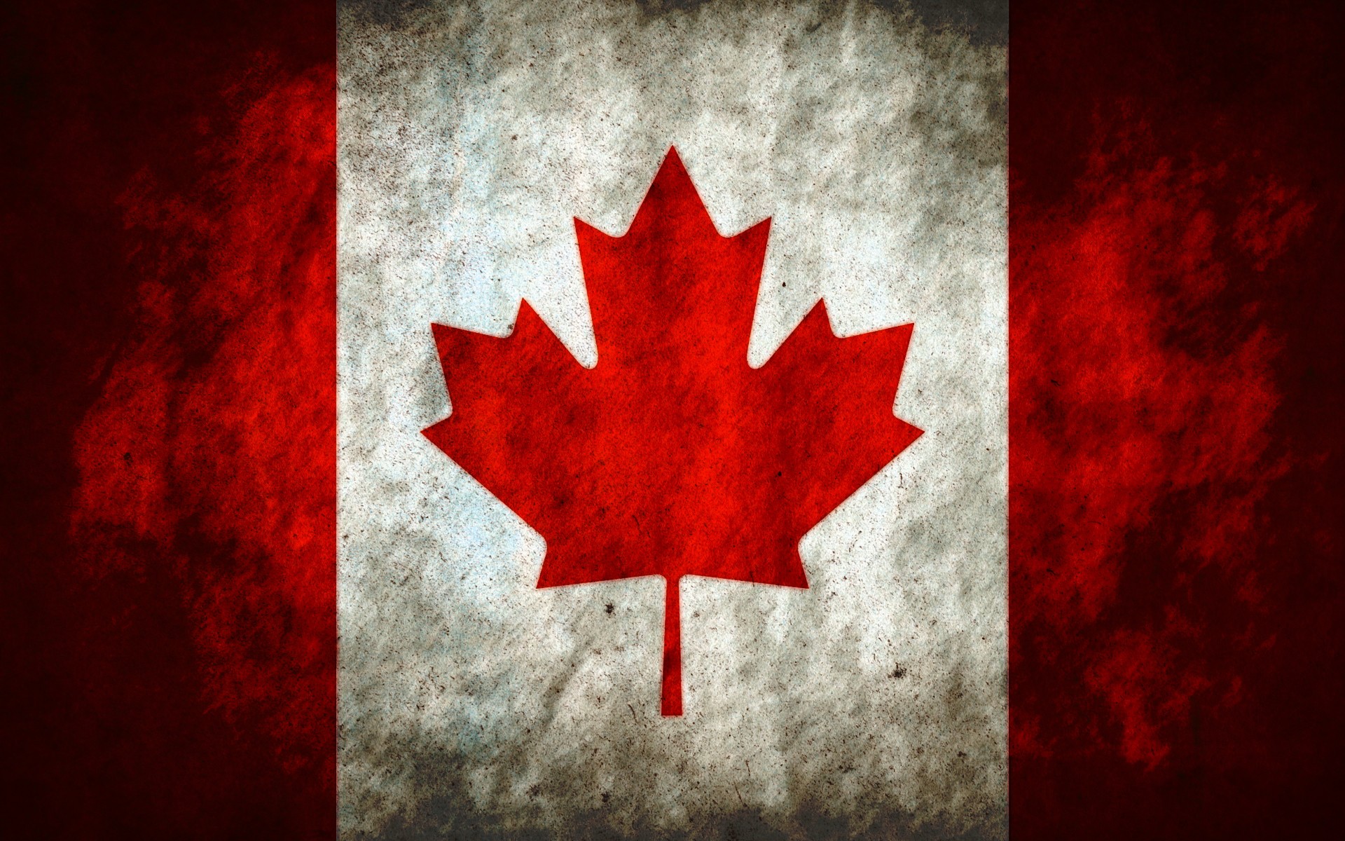 Обои Канада флаг Канады красный на рабочий стол