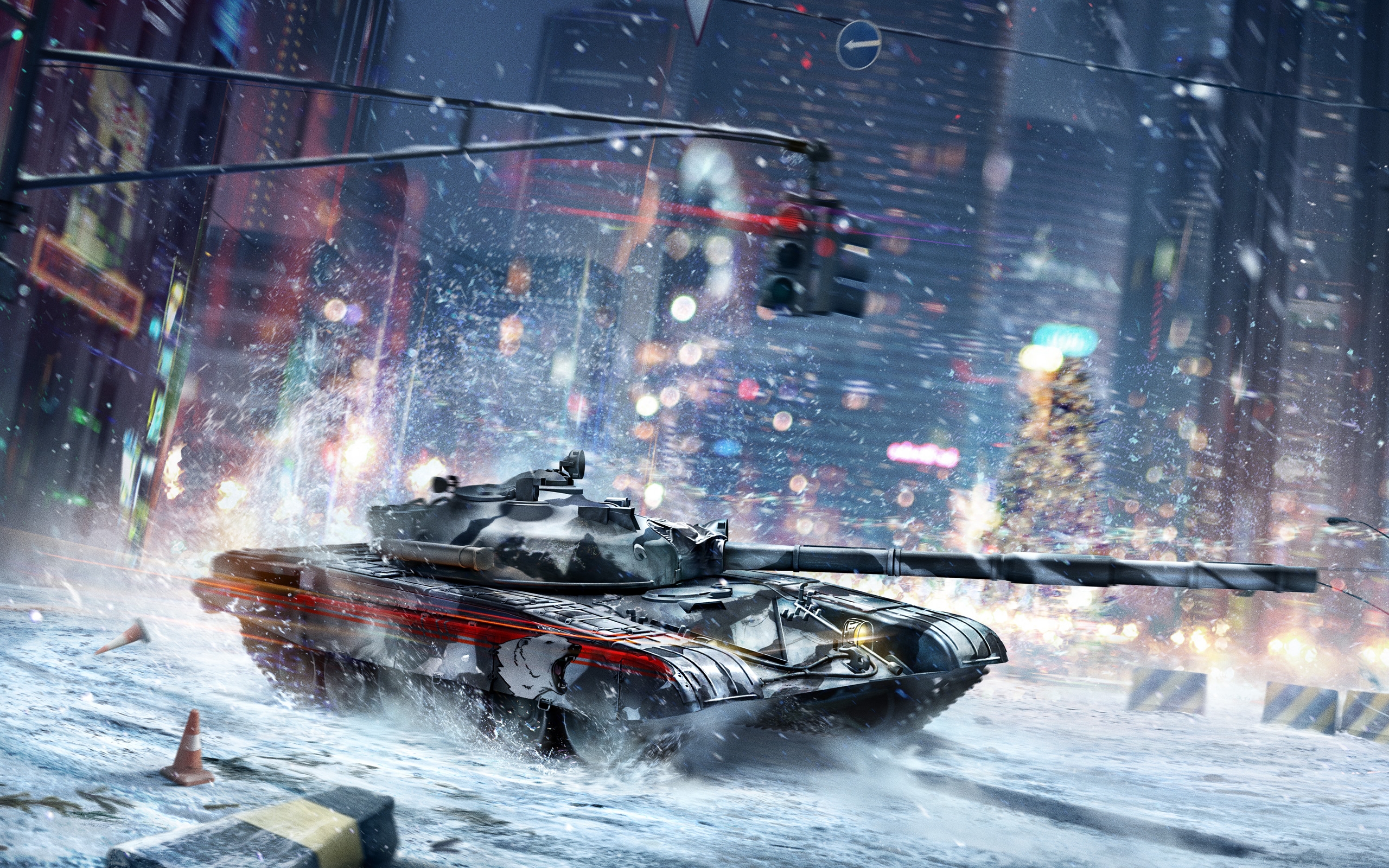 Бесплатное фото Зима на танке в Armored Warfare