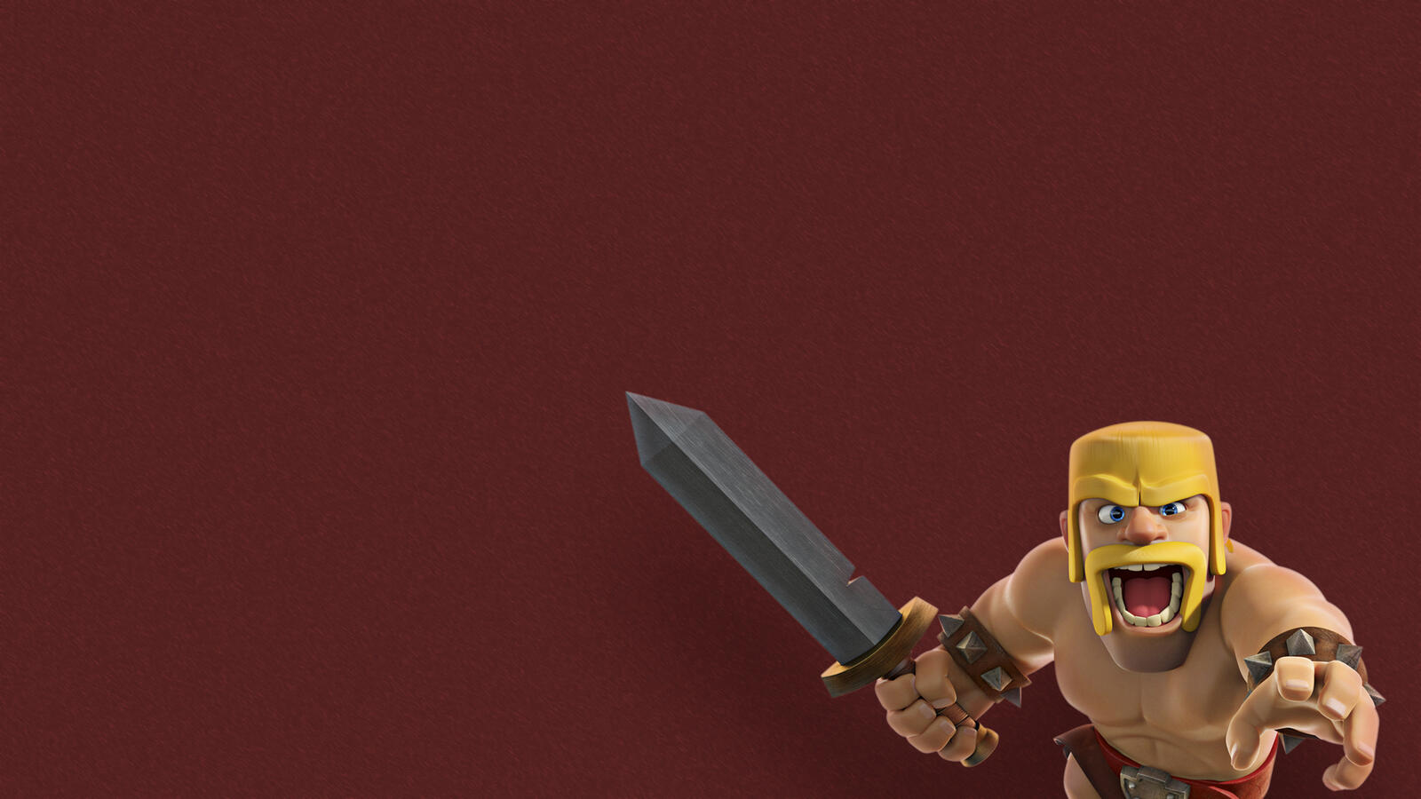 Wallpapers games Clash Of Clans barbarian on the desktop