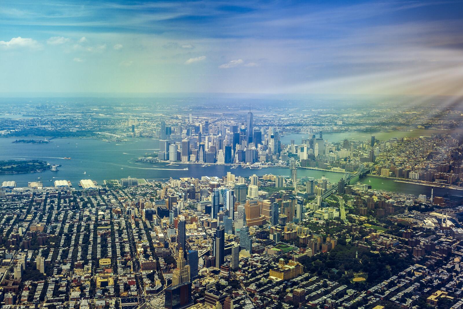 Обои небоскреб Нью-Йорк город на рабочий стол