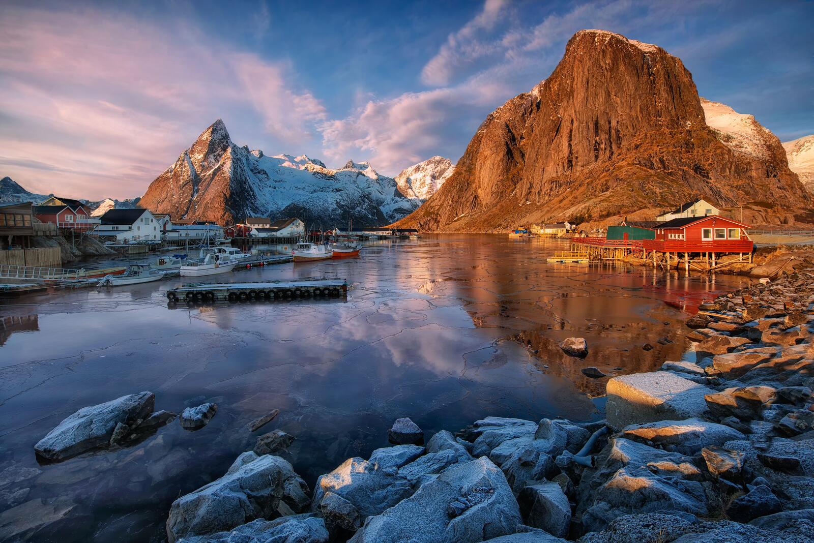 Wallpapers Norway landscapes buildings on the desktop