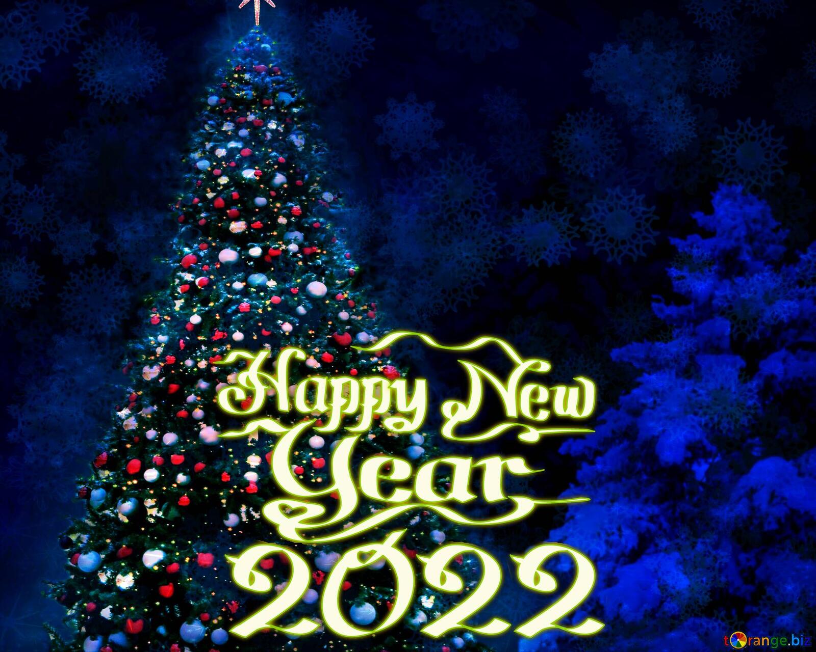 Wallpapers gifts new year 2022 snow on the desktop
