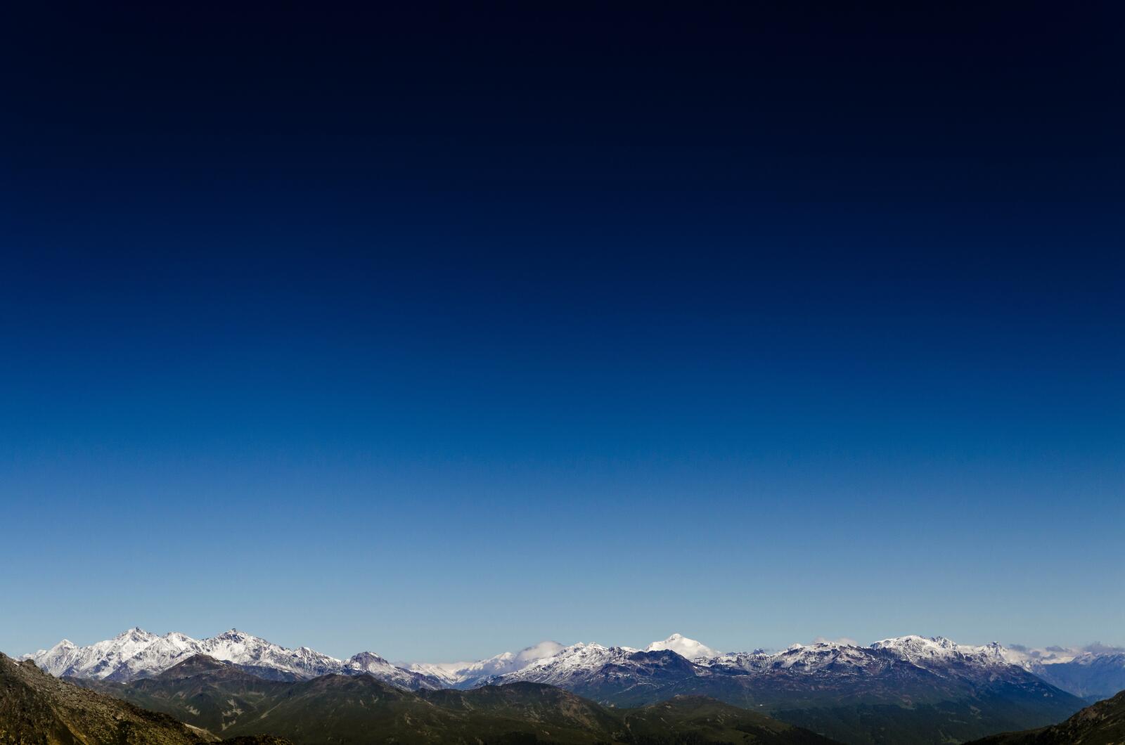 Wallpapers snow on the peaks mountains Alps on the desktop