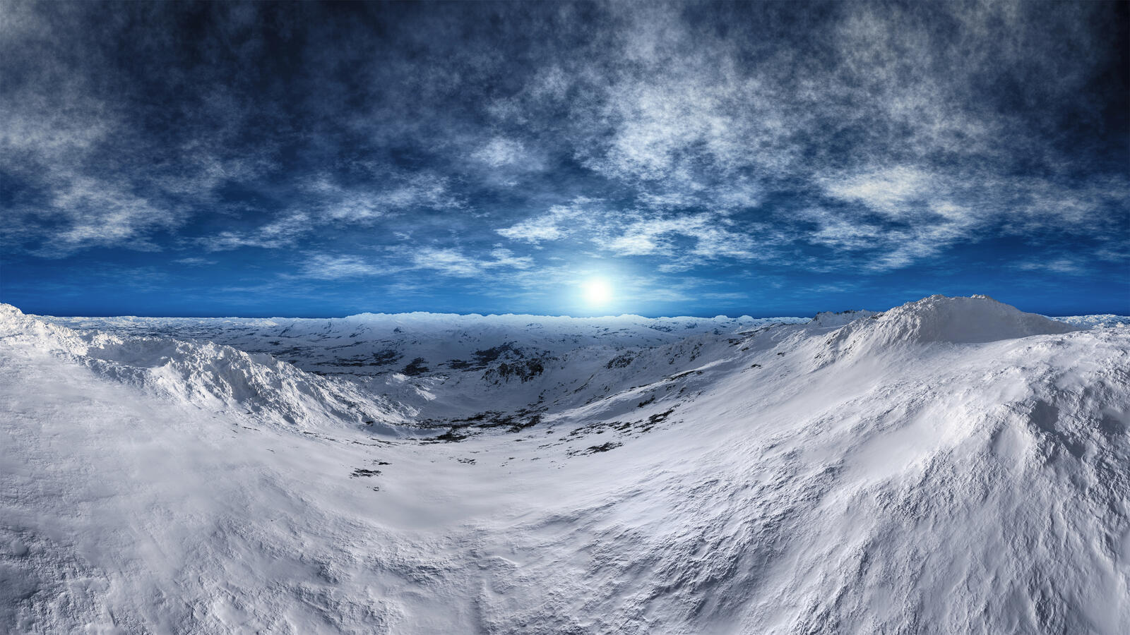 Wallpapers frozen tundra snow beauty on the desktop