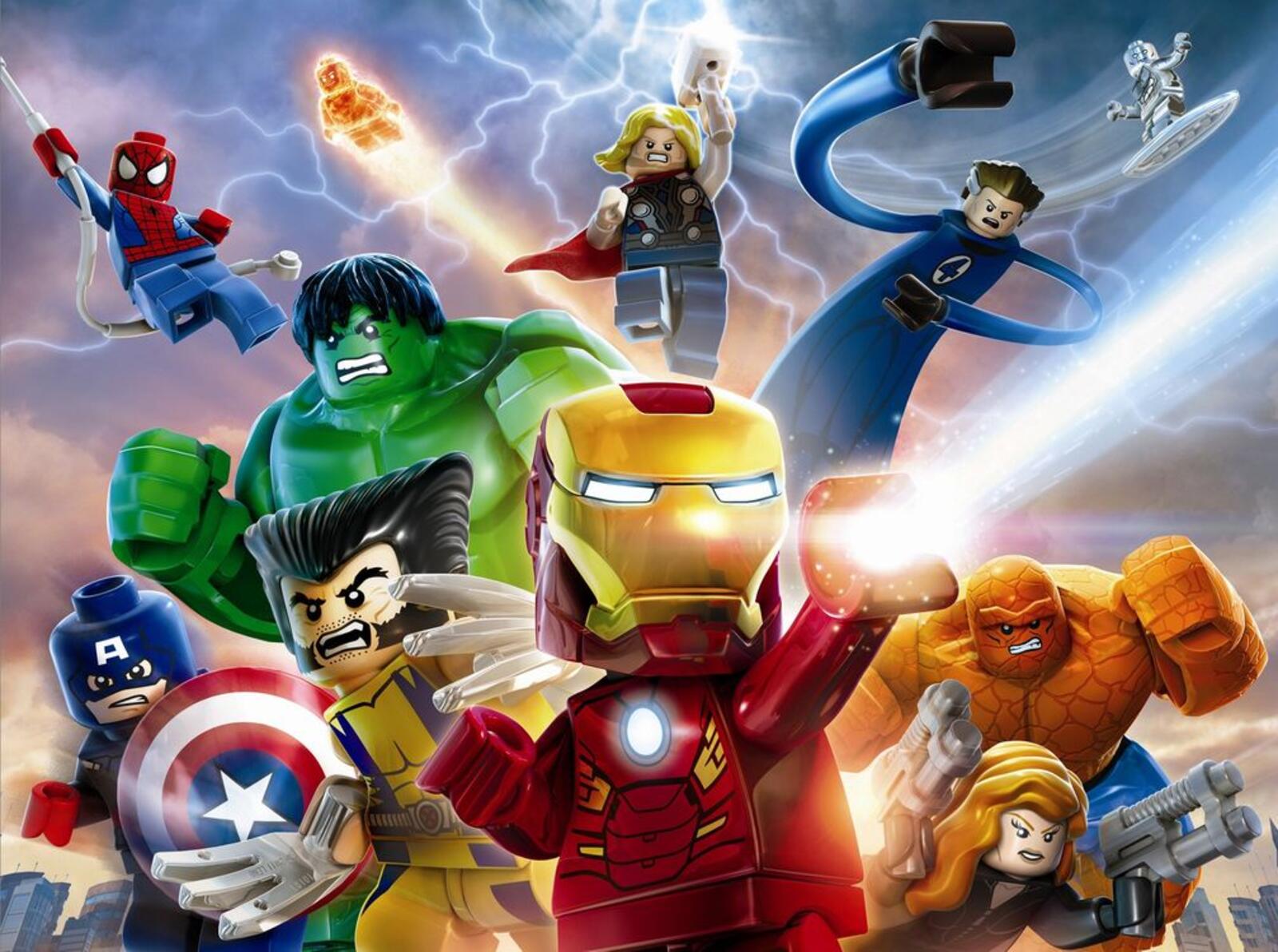 Wallpapers LEGO Marvel Super Heroes video games cartoons on the desktop