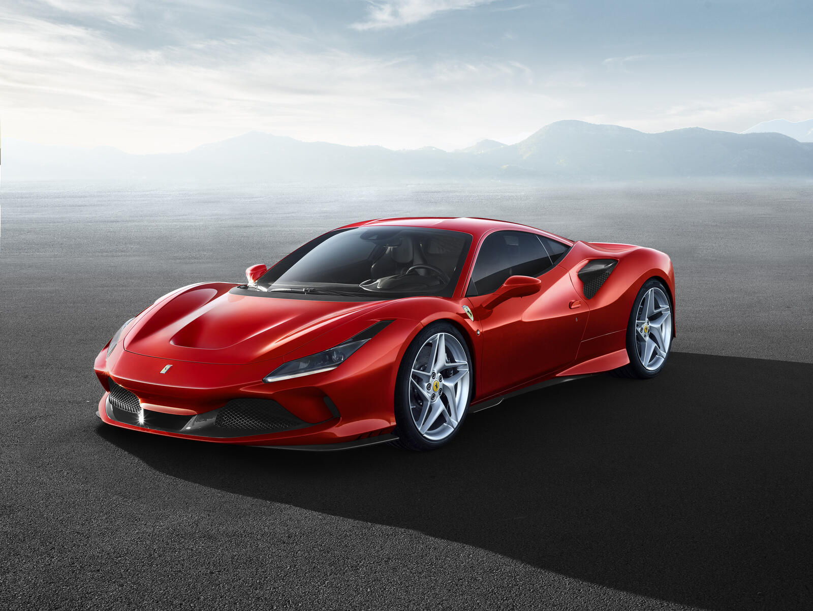 Бесплатное фото Красная Ferrari