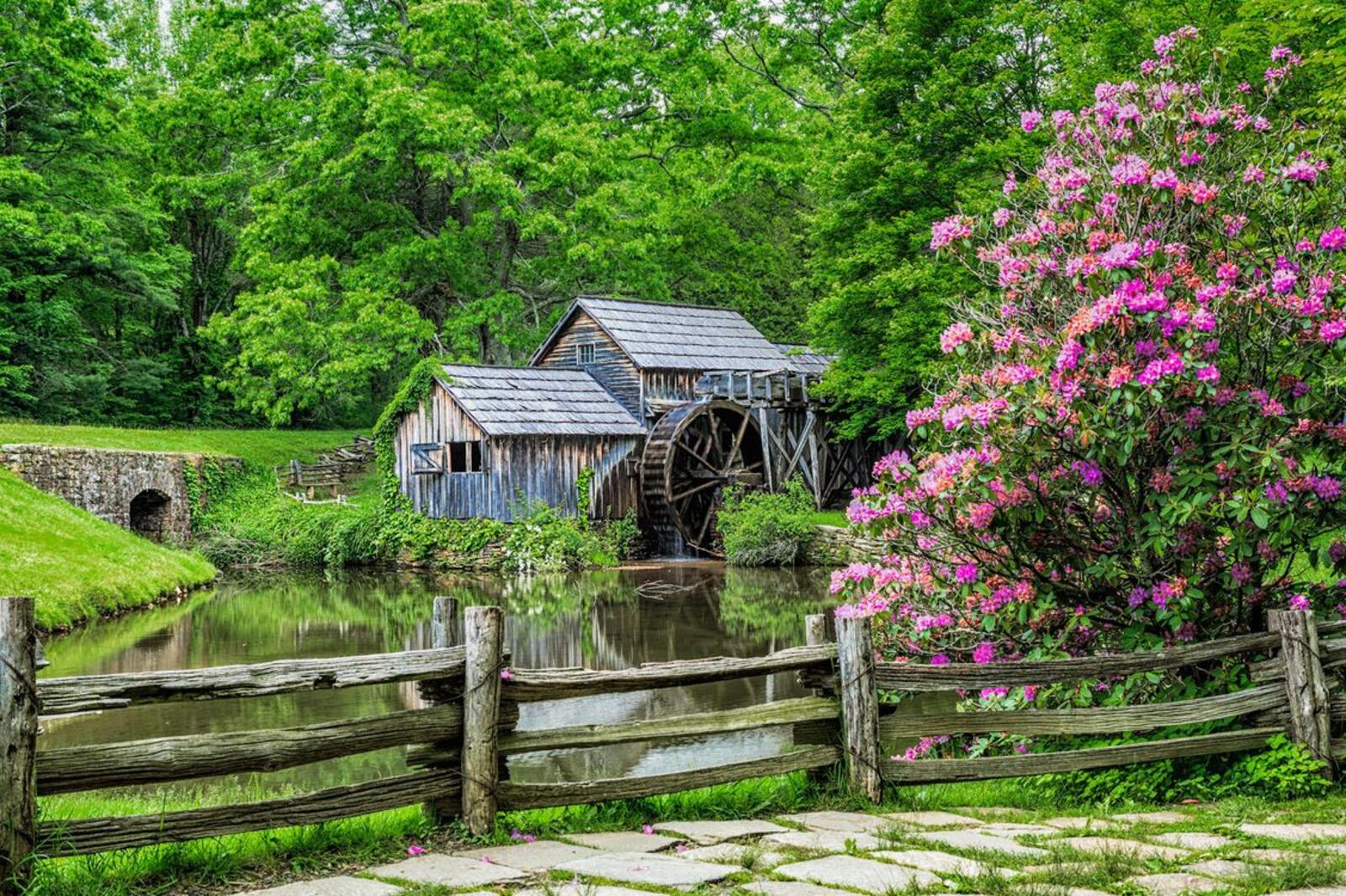 Wallpapers Mabry Mill Virginia USA on the desktop