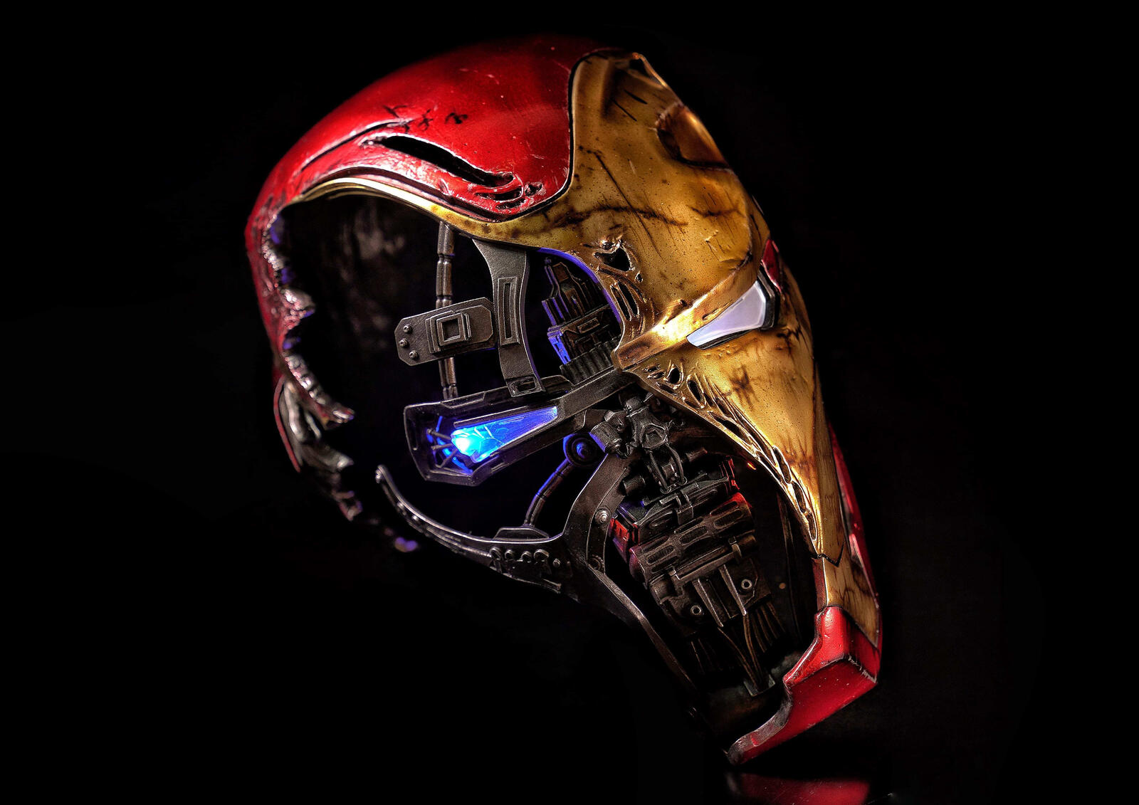 Wallpapers iron man superheroes mask on the desktop