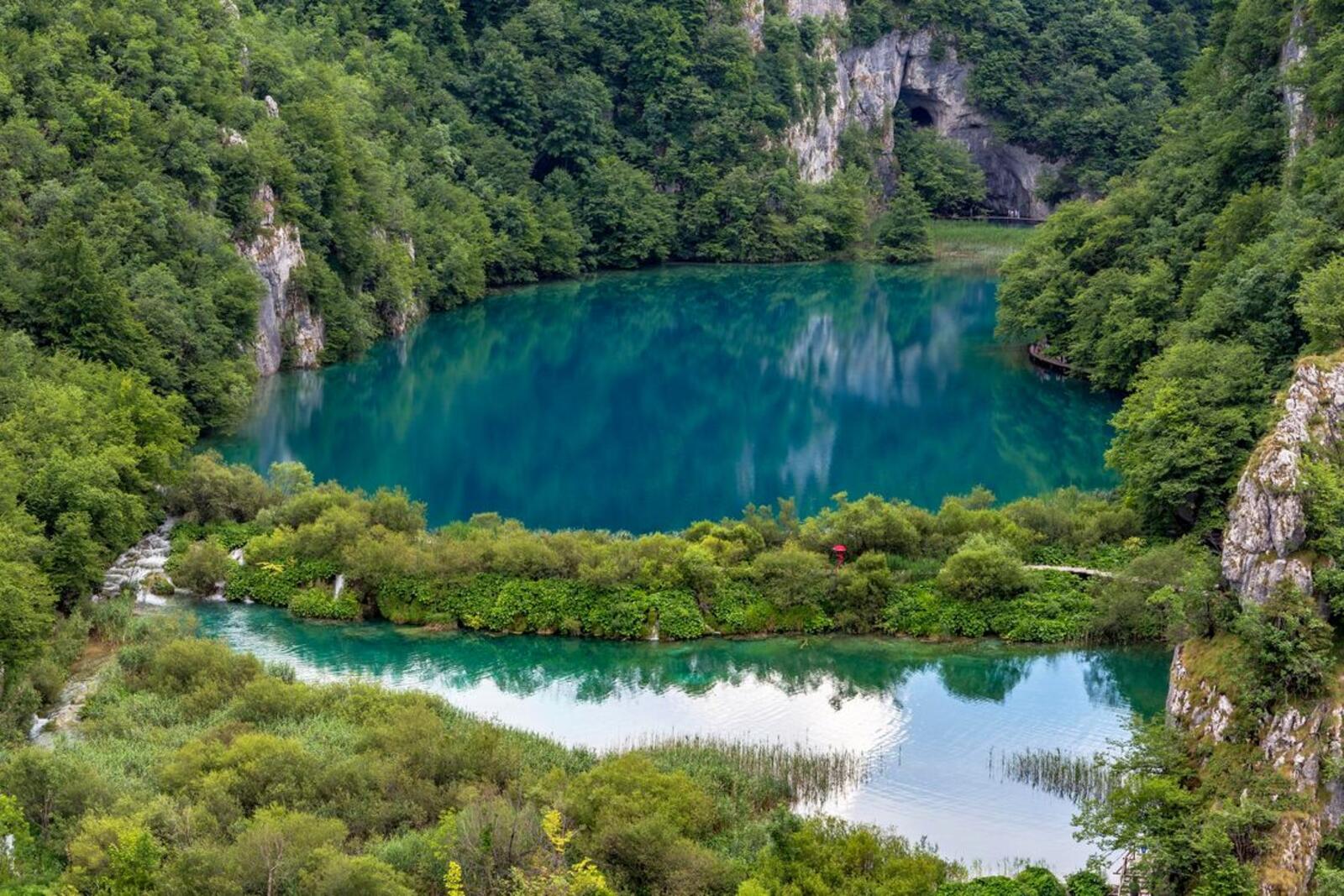 Wallpapers landscape Plitvice Lakes National Park Croatia on the desktop