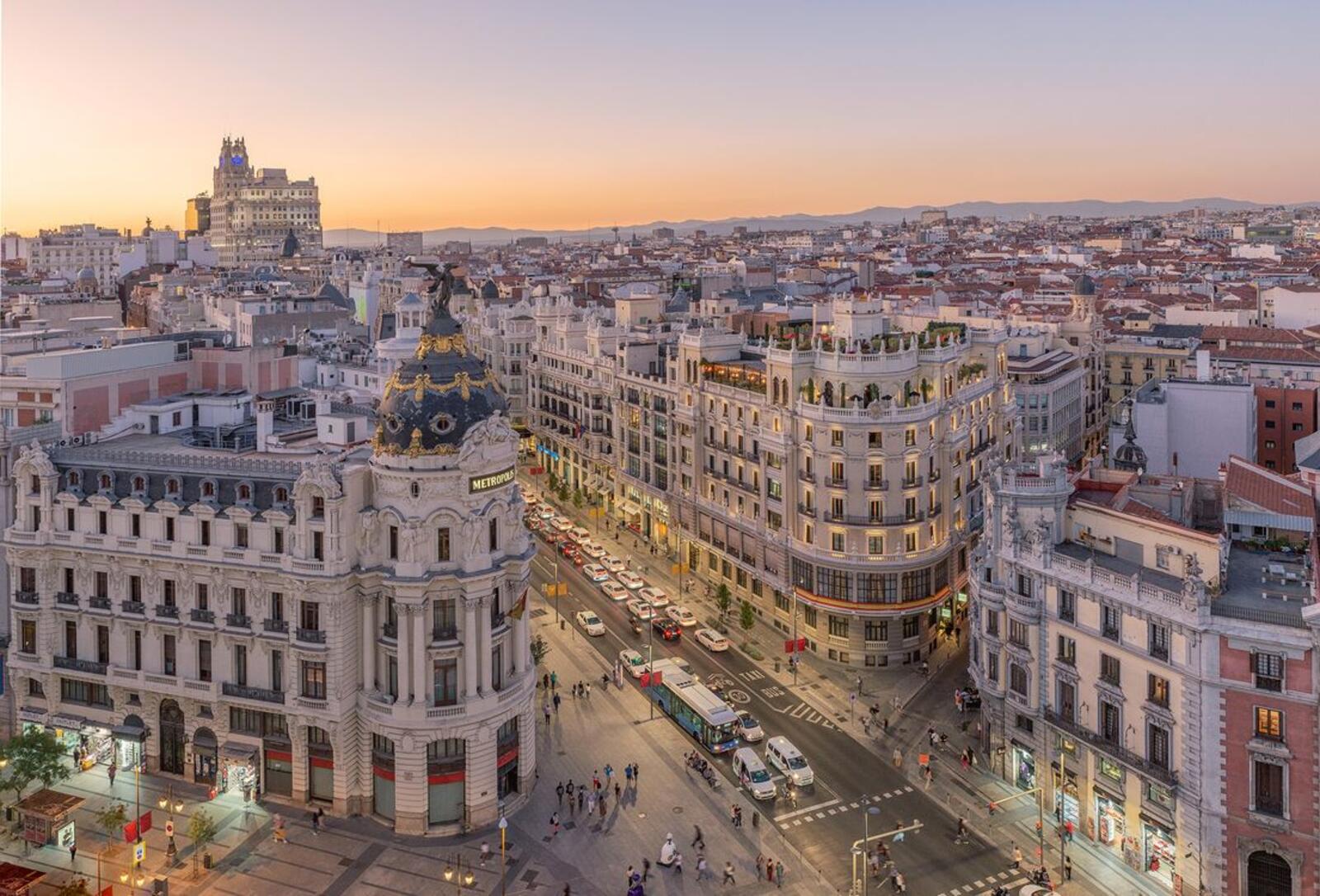Обои Metropolis Madrid Spain на рабочий стол