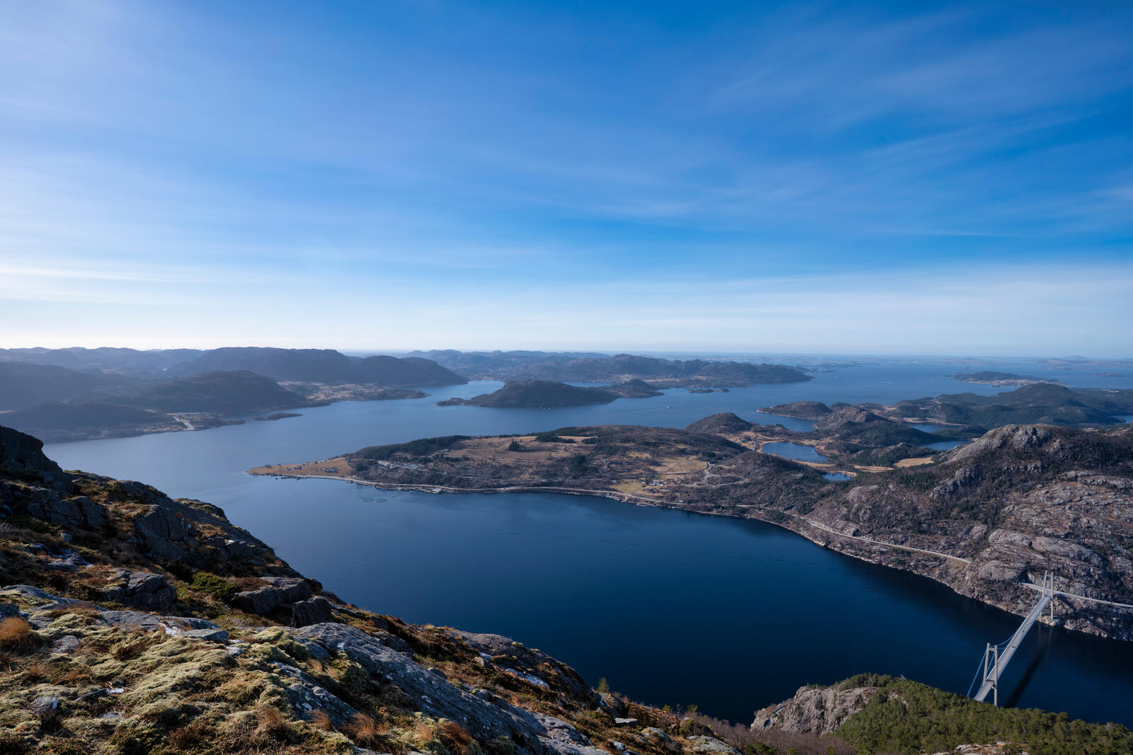 Обои горы Норвегии фьорд природа на рабочий стол