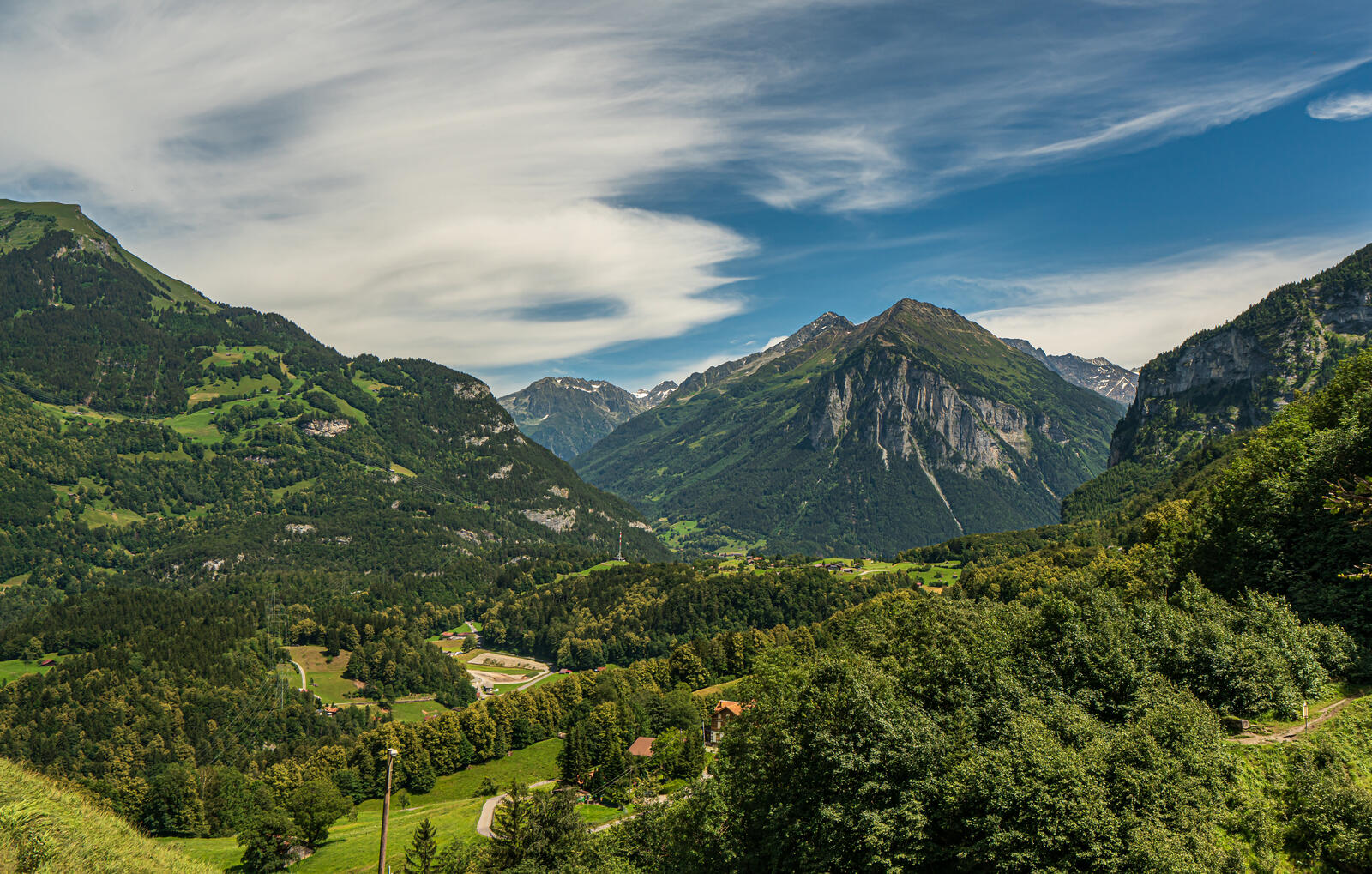 Обои природа Швейцария Альпы леса швейцарии на рабочий стол