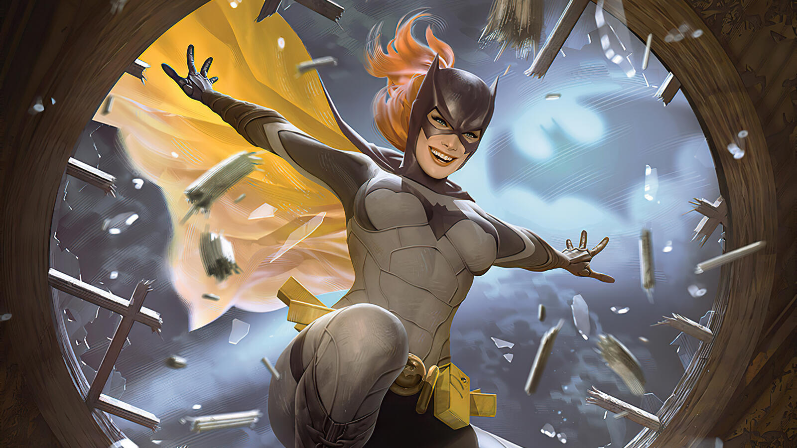 Wallpapers batgirl superheroes artwork on the desktop