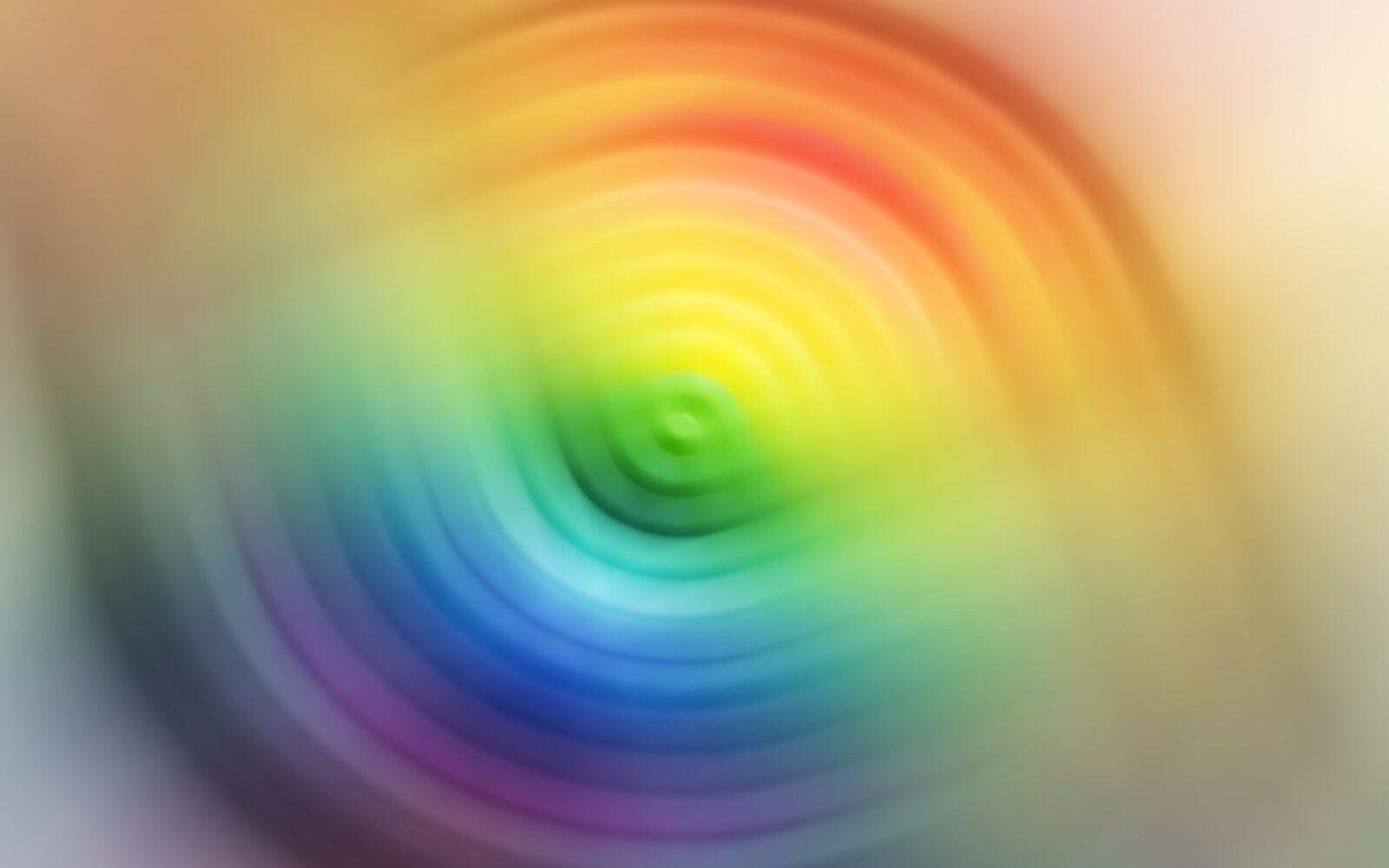 桌面上的壁纸彩虹渐变 眼形 圈子