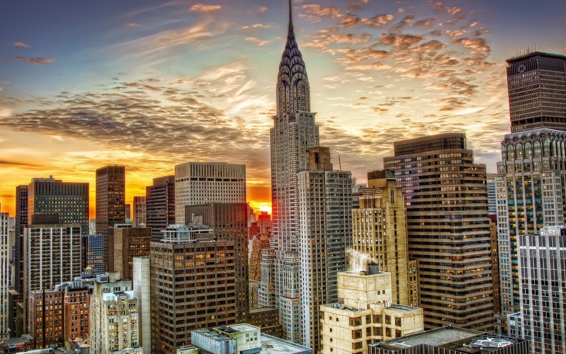 Free photo Sunset in New York