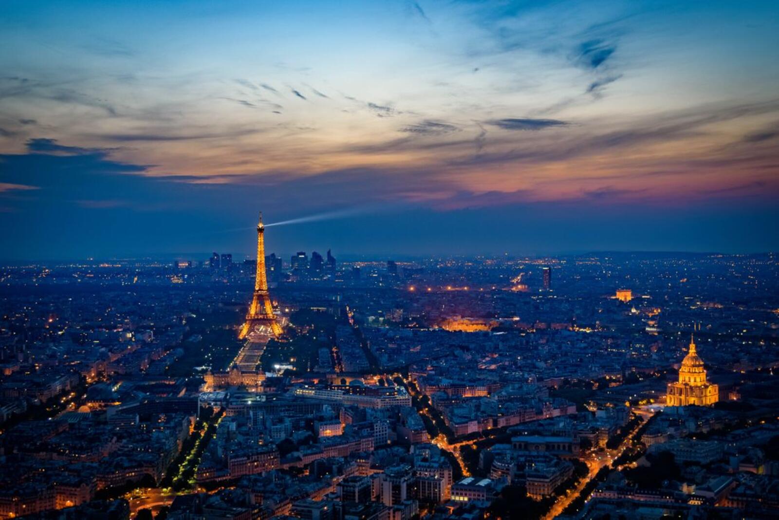 Wallpapers France city night on the desktop