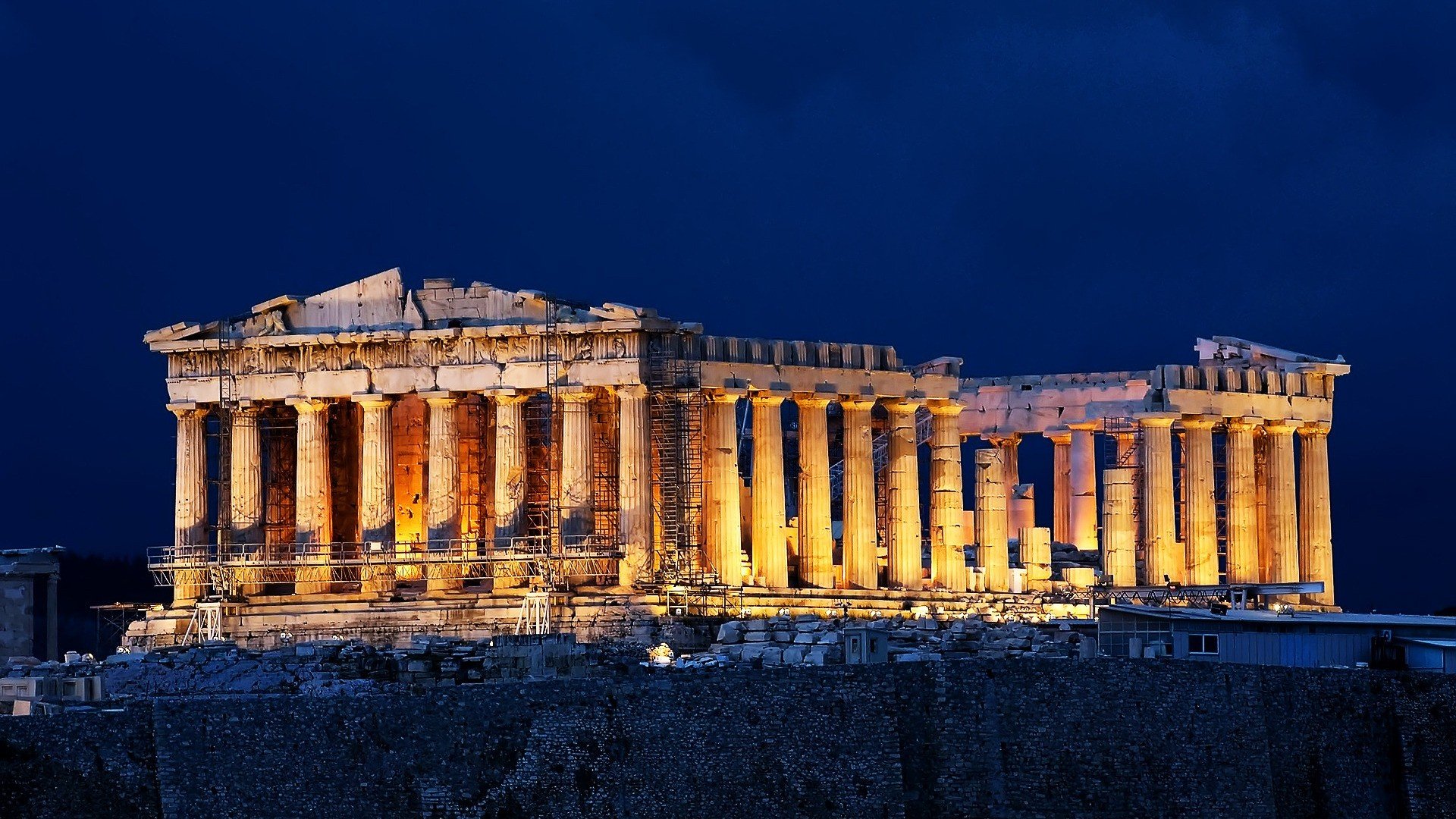 Фото бесплатно акрополь, освещение, Греция