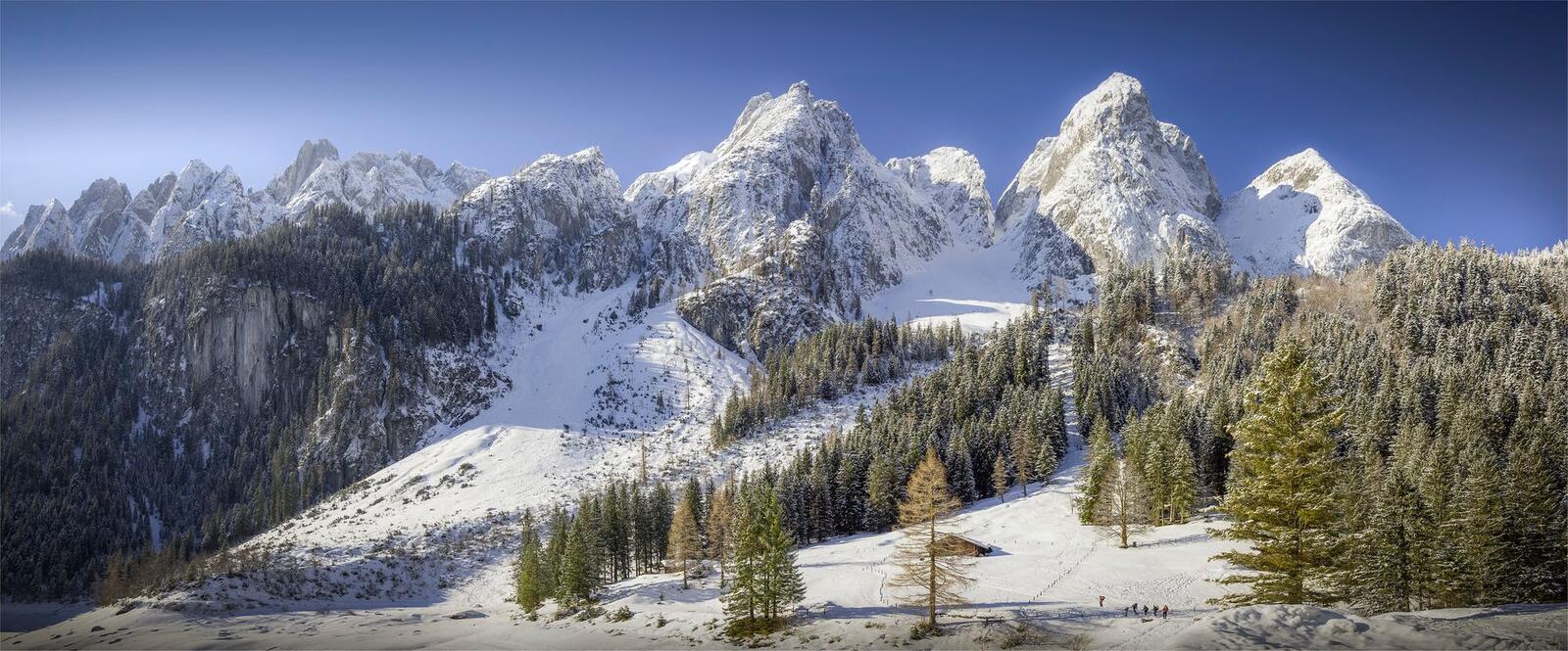 Обои Gosau Austria горы на рабочий стол