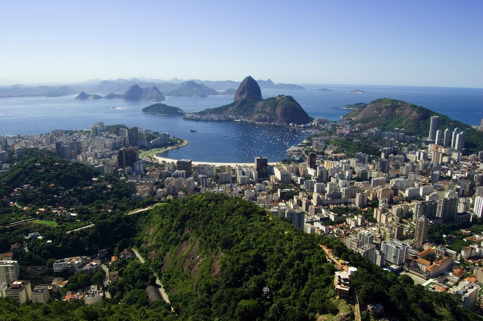 Обои вид сверху пейзажи Бразилия на рабочий стол