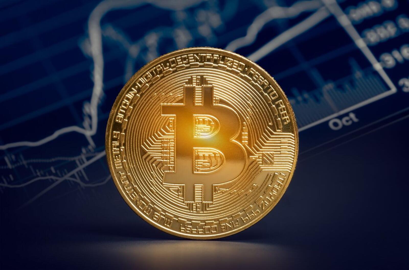 Wallpapers Bitcoin growth coin on the desktop