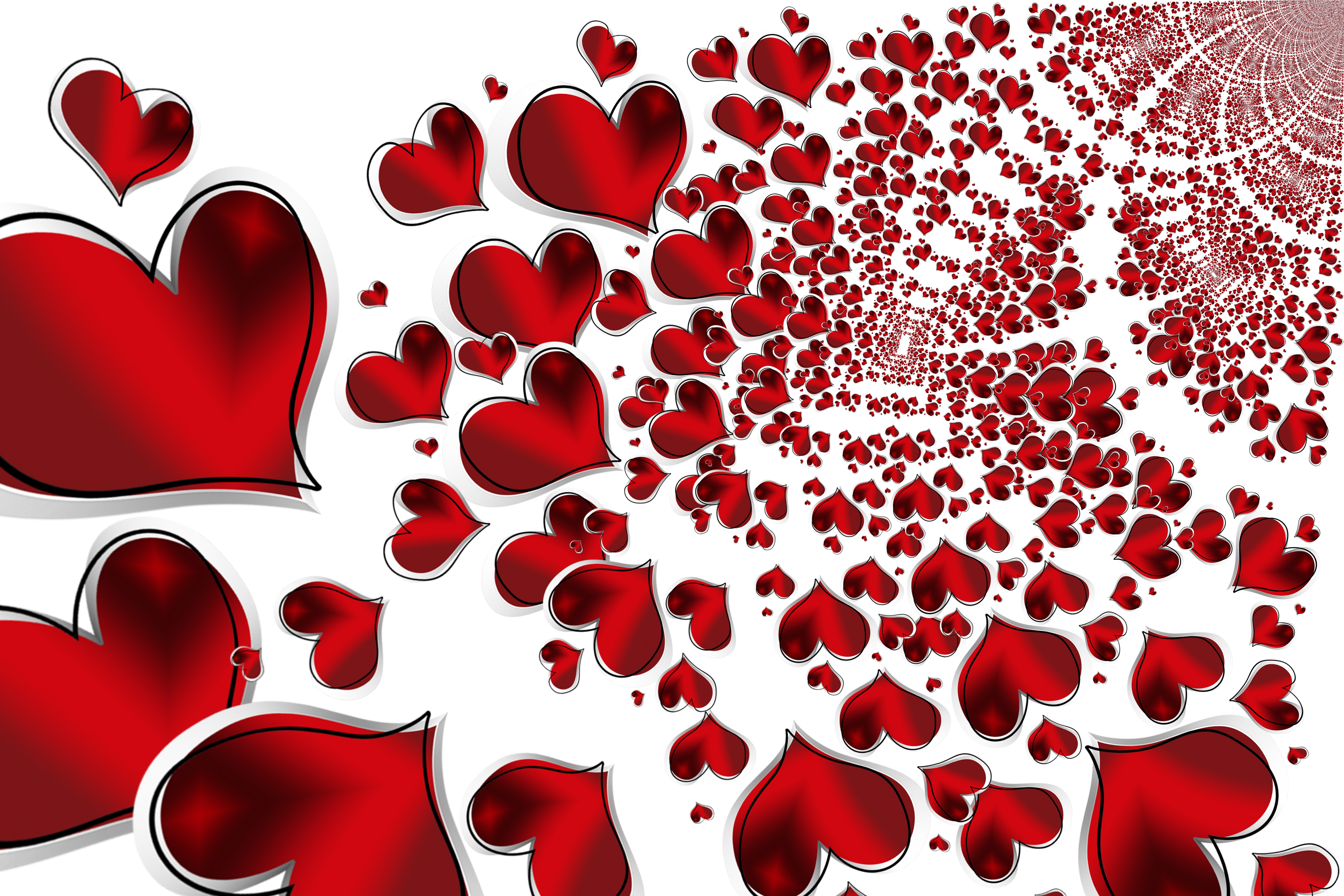 Wallpapers miscellaneous heart many on the desktop