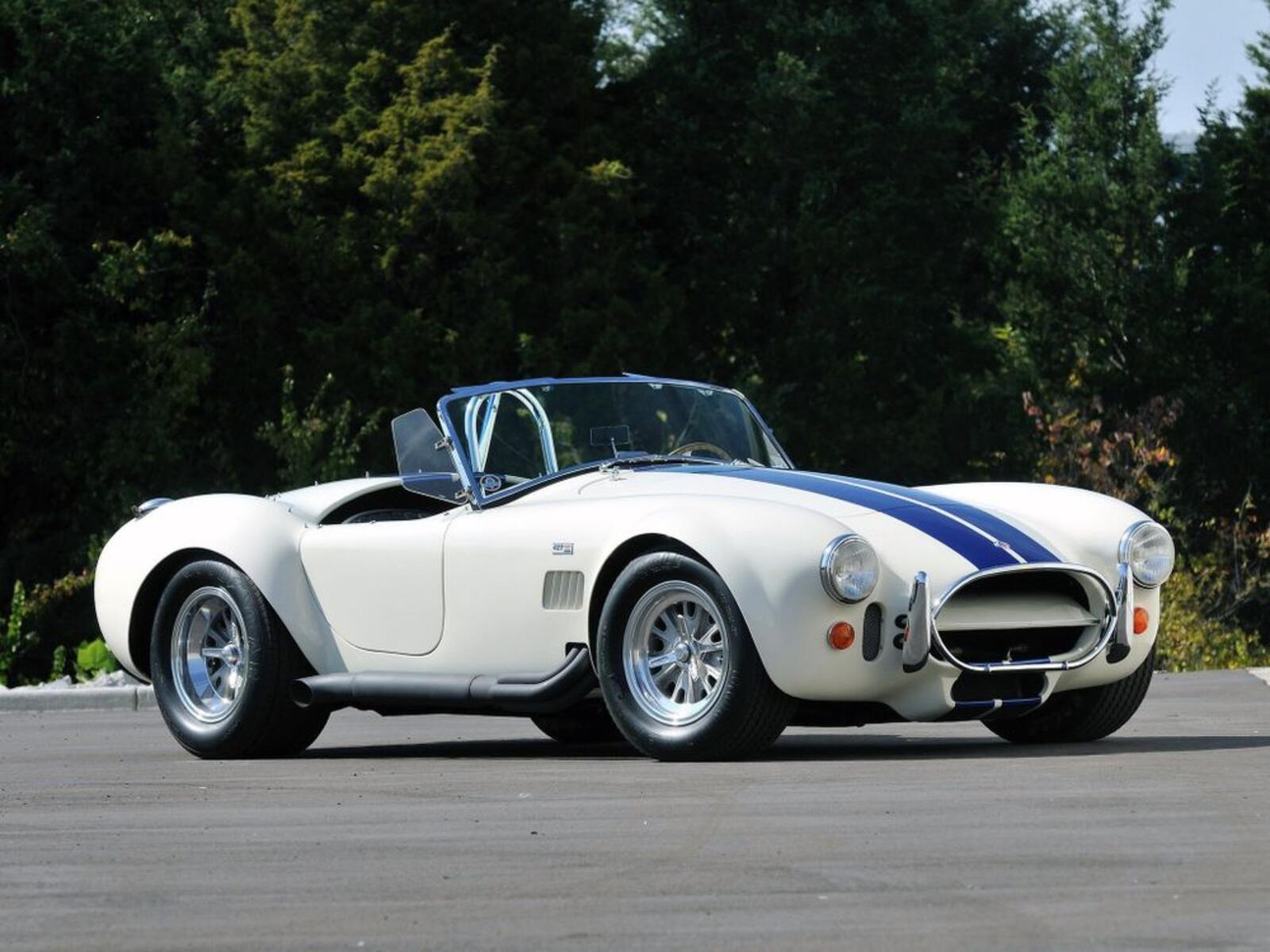 Wallpapers white Shelby Cobra 427 classic on the desktop