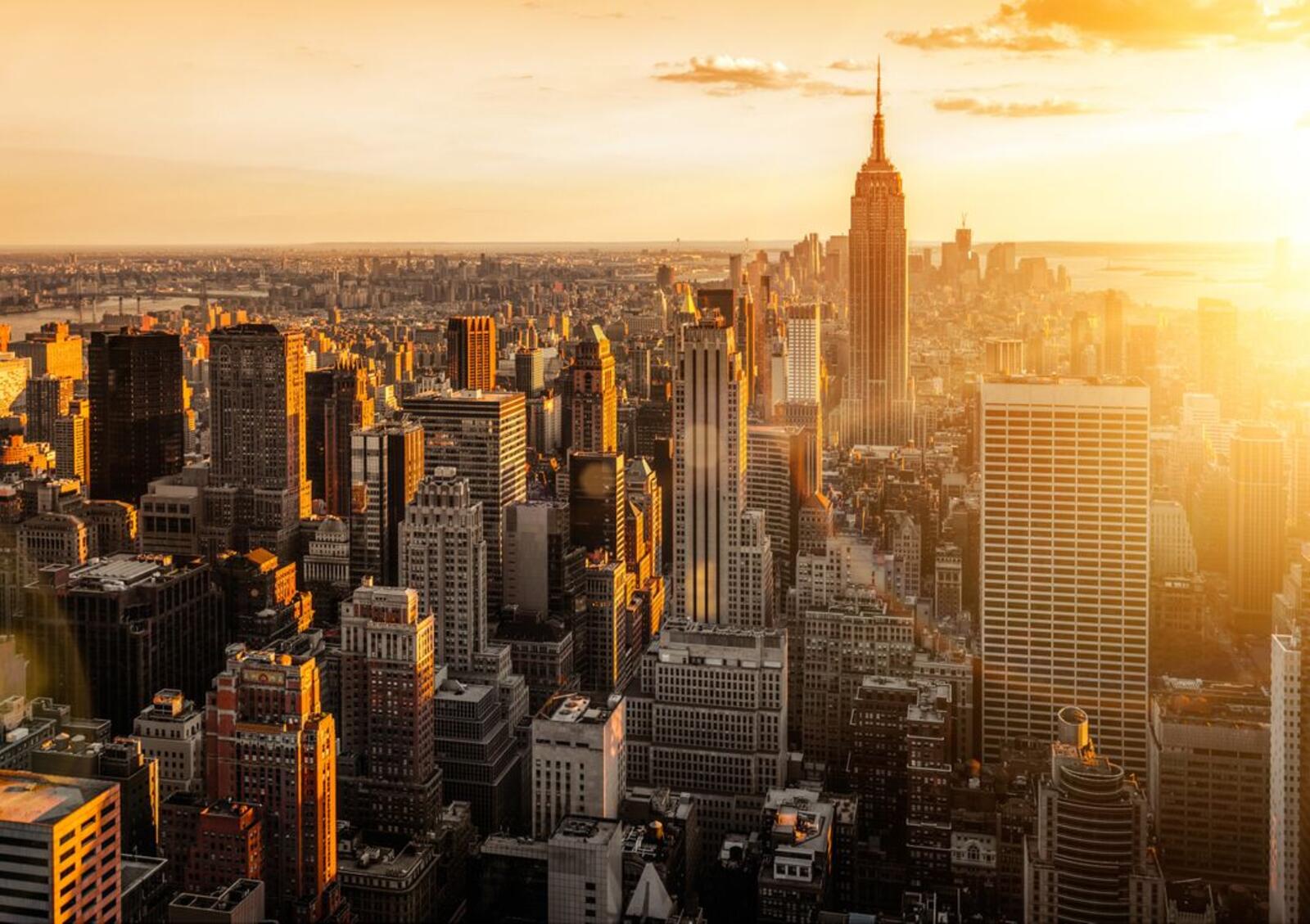 Обои Нью-Йорк Манхэттен небоскребы на рабочий стол