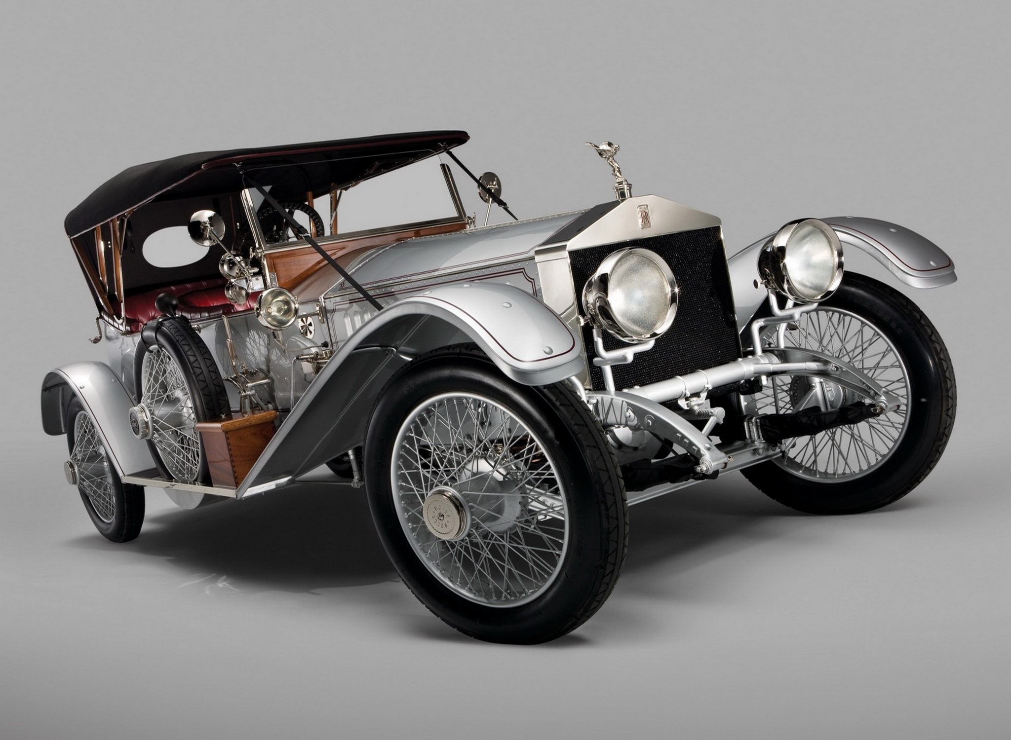 Wallpapers rolls royce silver ghost front view cars on the desktop