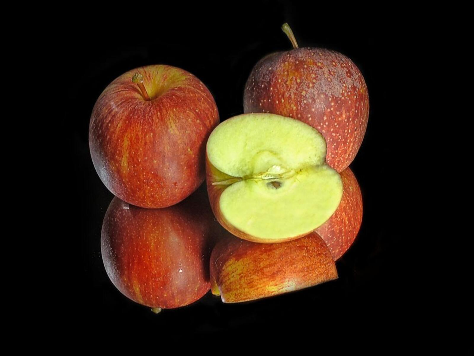 桌面上的壁纸苹 水果 甜点