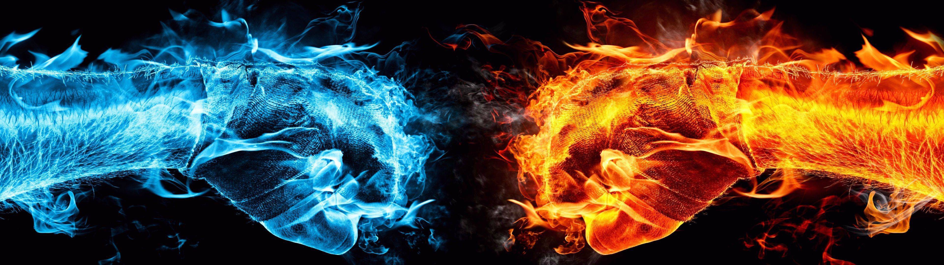The confrontation of fire and cold