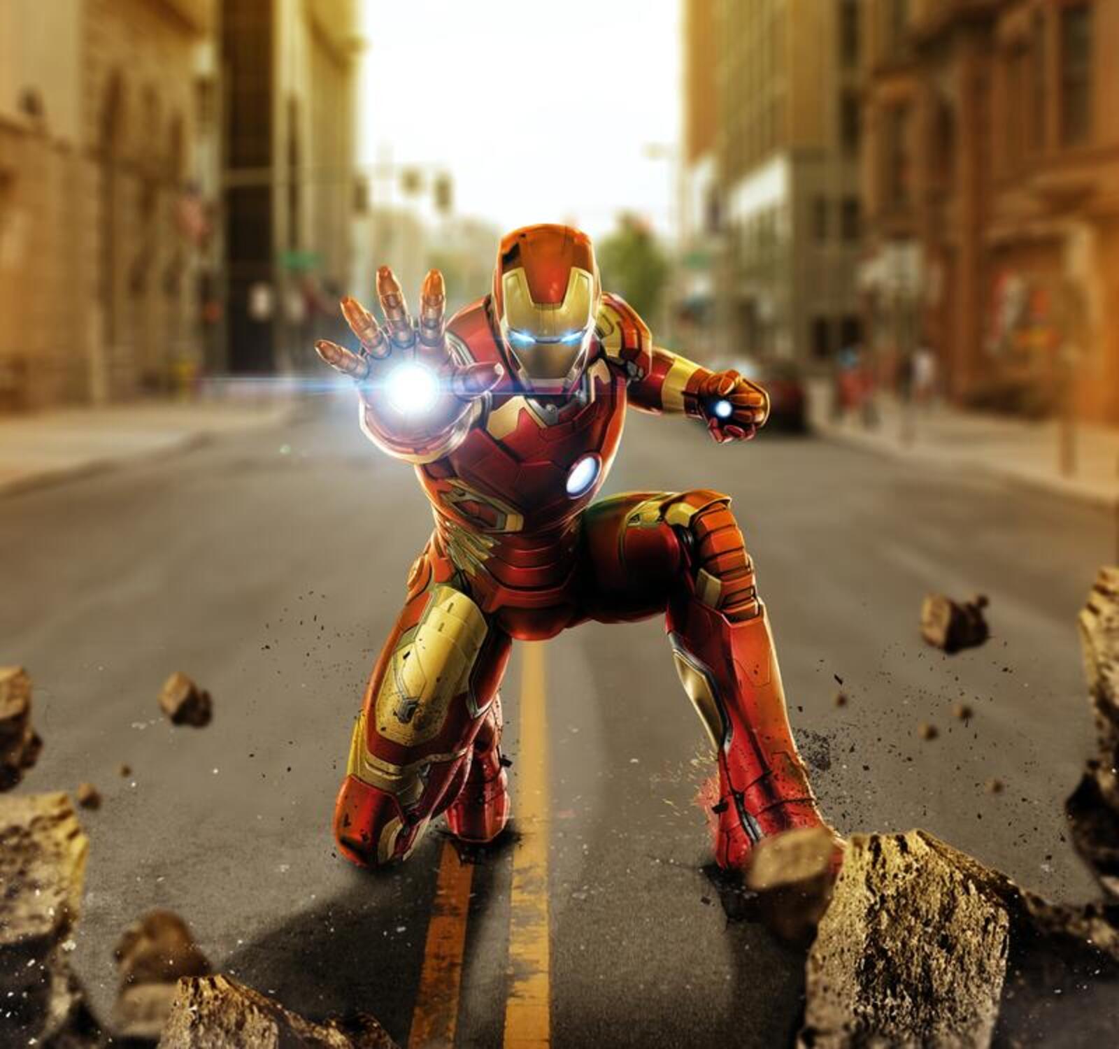 Wallpapers Avengers Iron Man nanosuit on the desktop