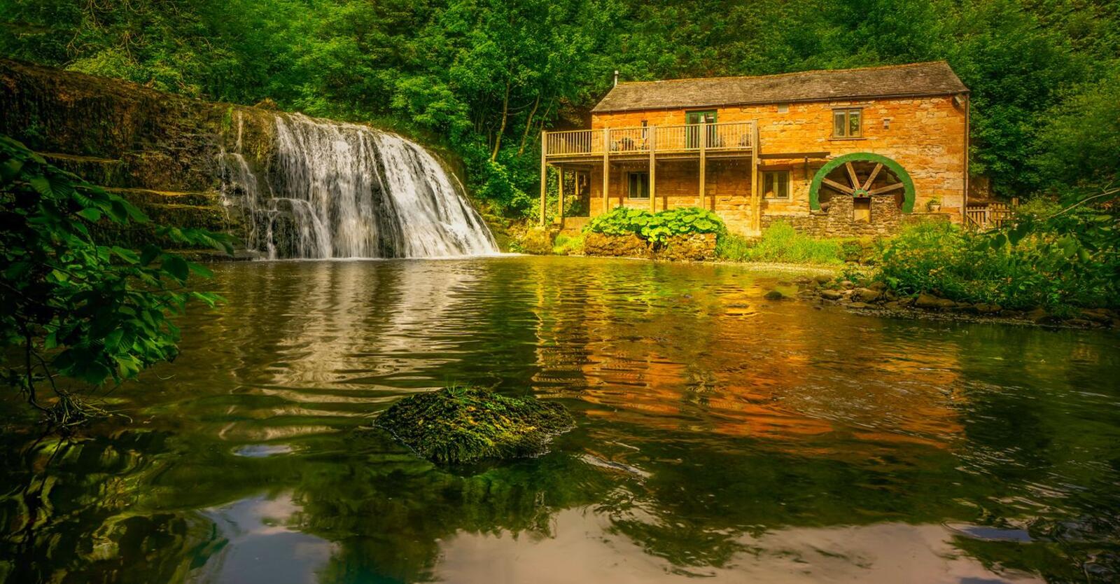 Бесплатное фото Фото река, водопад - обои на стол