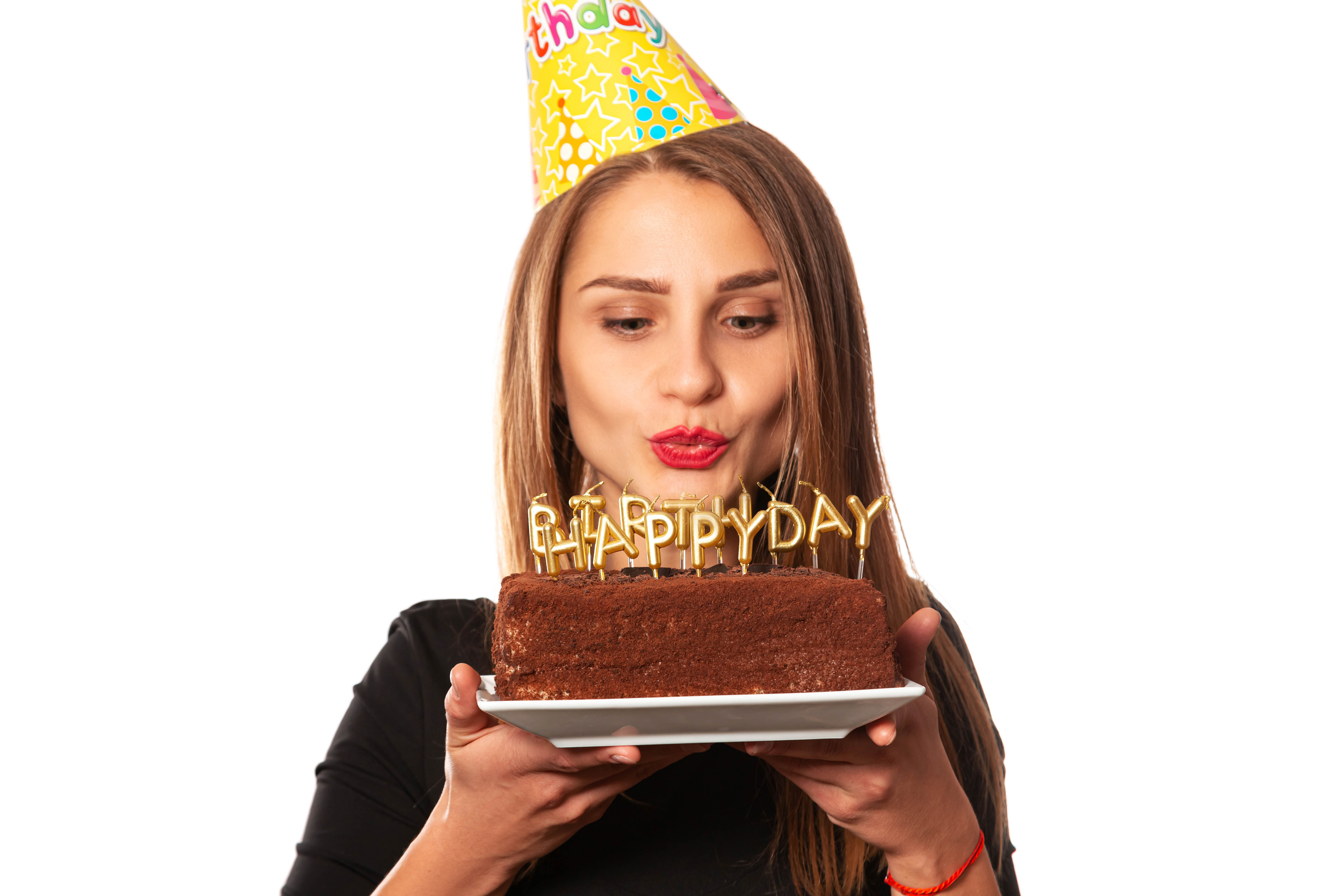Photo free woman, birthday, brown haired