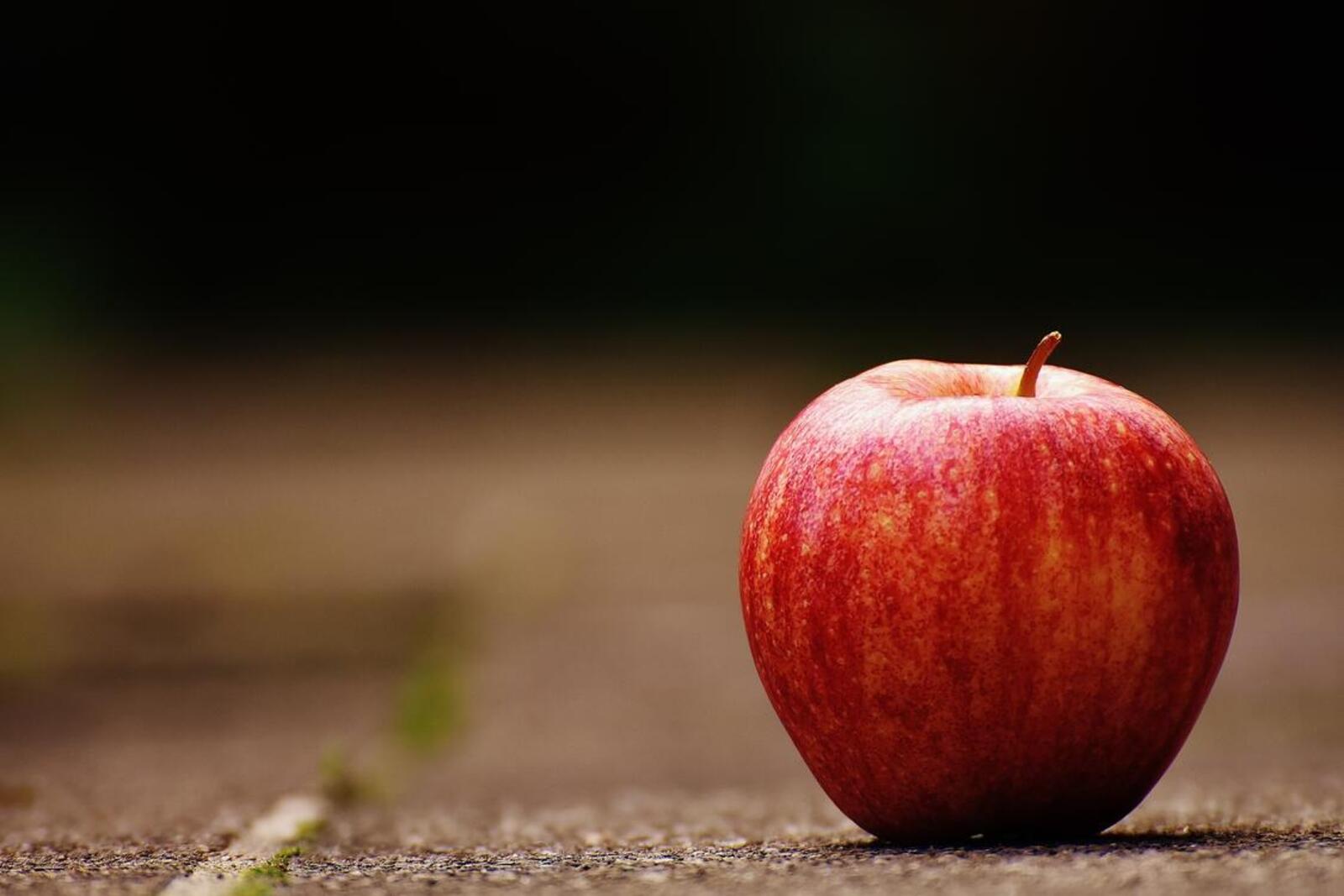 Обои обои apple красное яблоко фрукты на рабочий стол