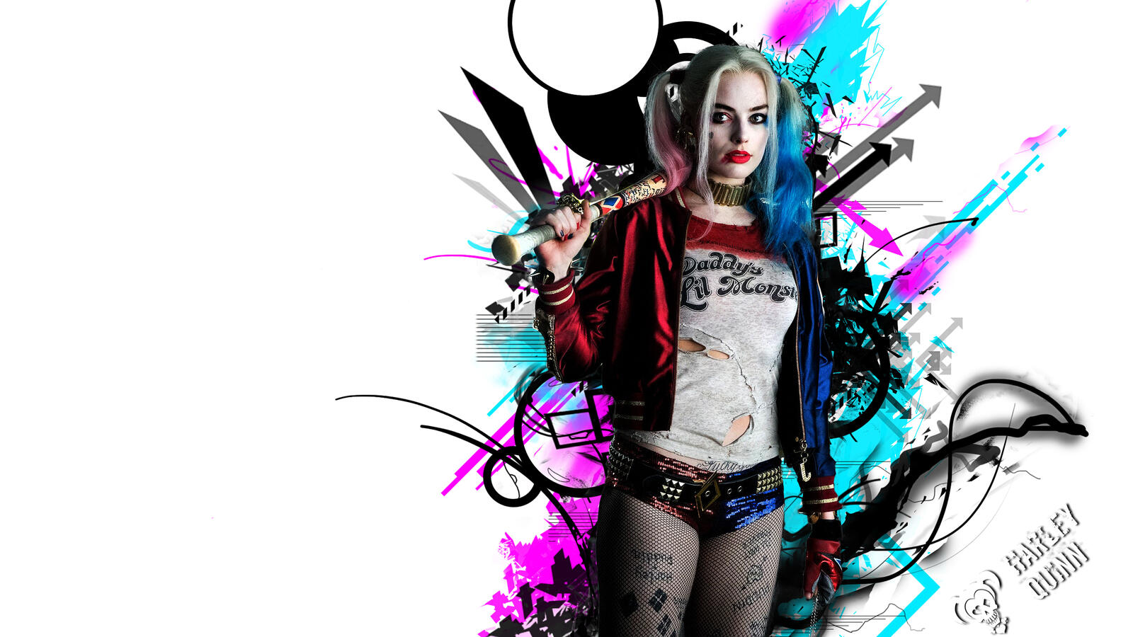 Wallpapers suicide squad art Harley Quinn on the desktop