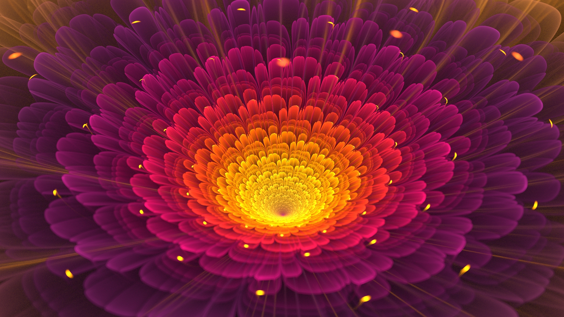 Photo free fractal, flower, background