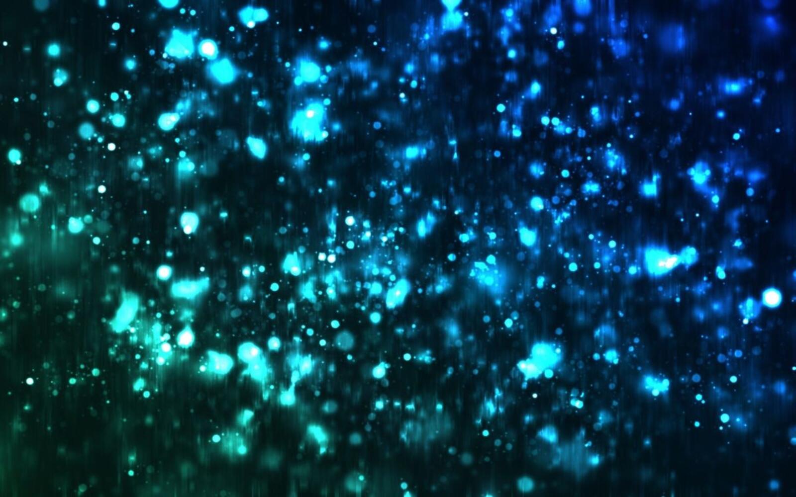 Wallpapers rain abstraction glowing on the desktop