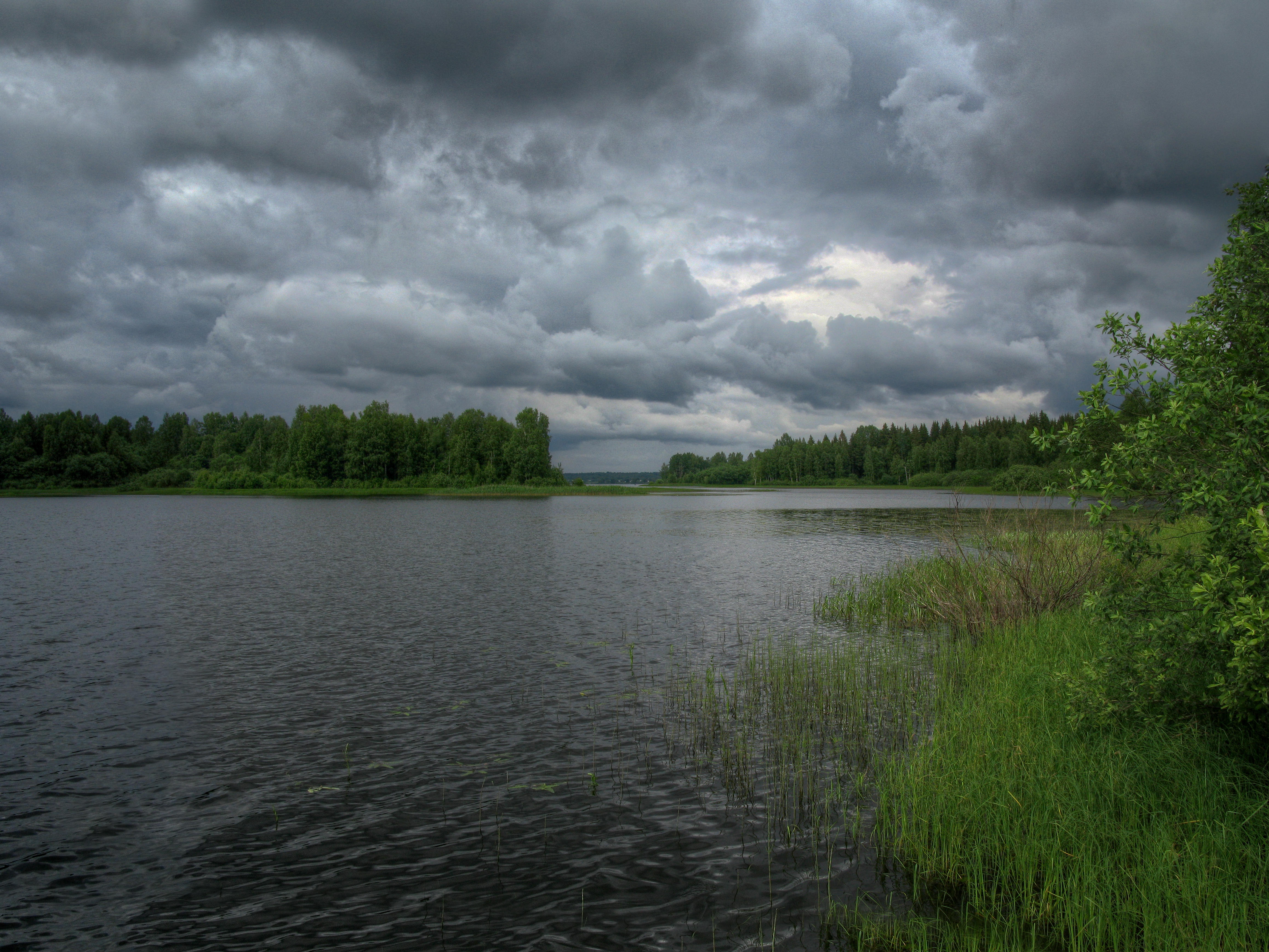 Обои Озеро Вселуг Тверская область Россия на рабочий стол