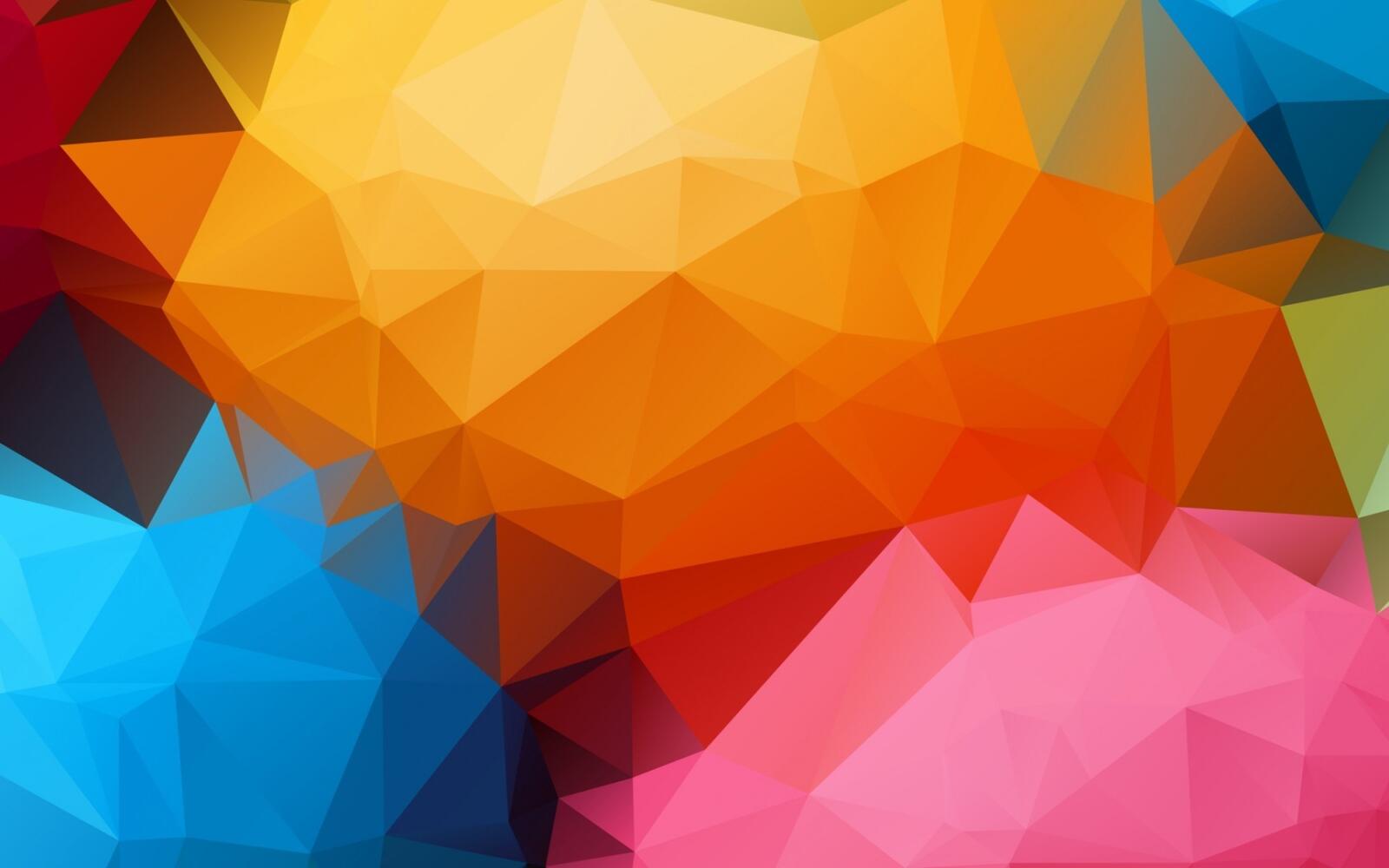 Wallpapers wallpaper triangles colorful color on the desktop