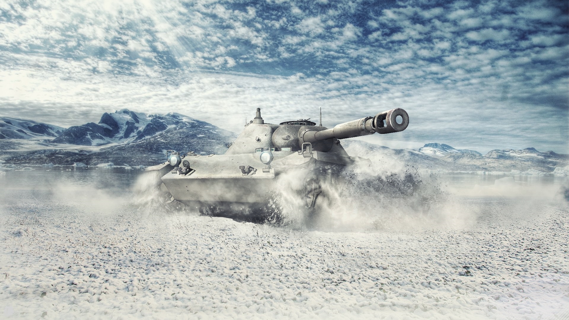 Photo free wallpaper world of tanks, snow, spahpanzer ru