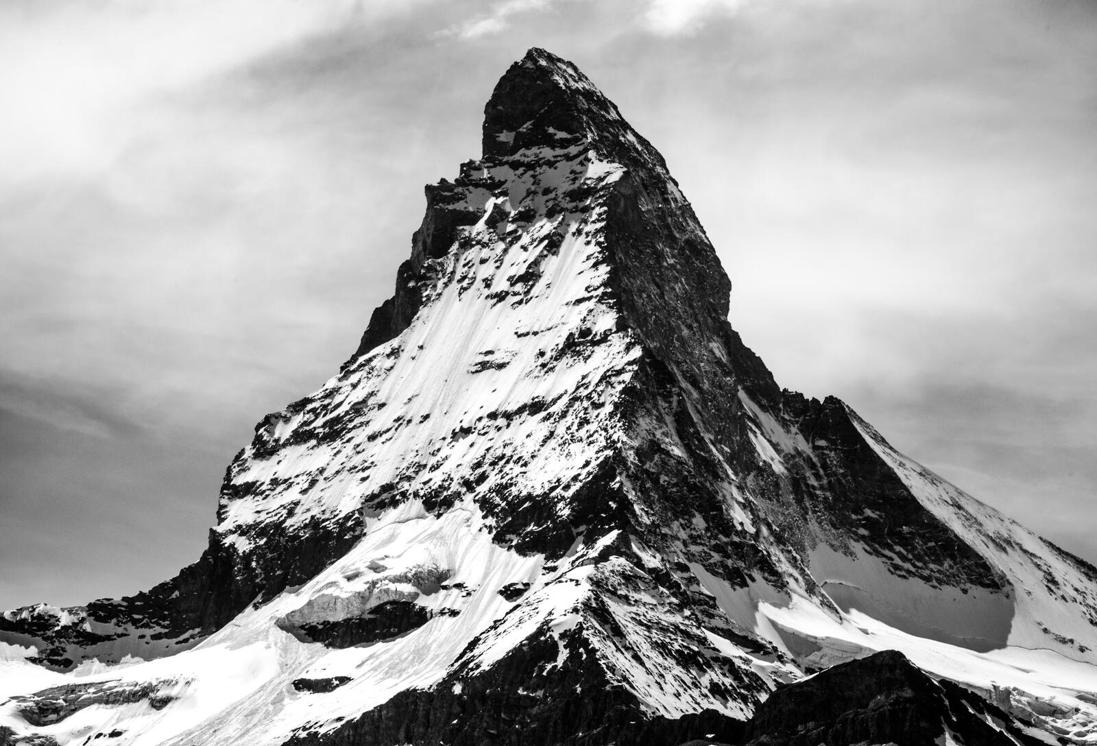 Wallpapers summit peak mountain range on the desktop