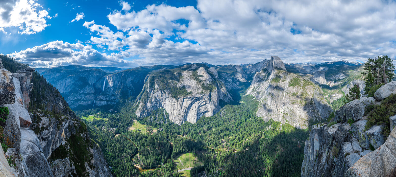 桌面上的壁纸优胜美地 加州山脉 美国自然