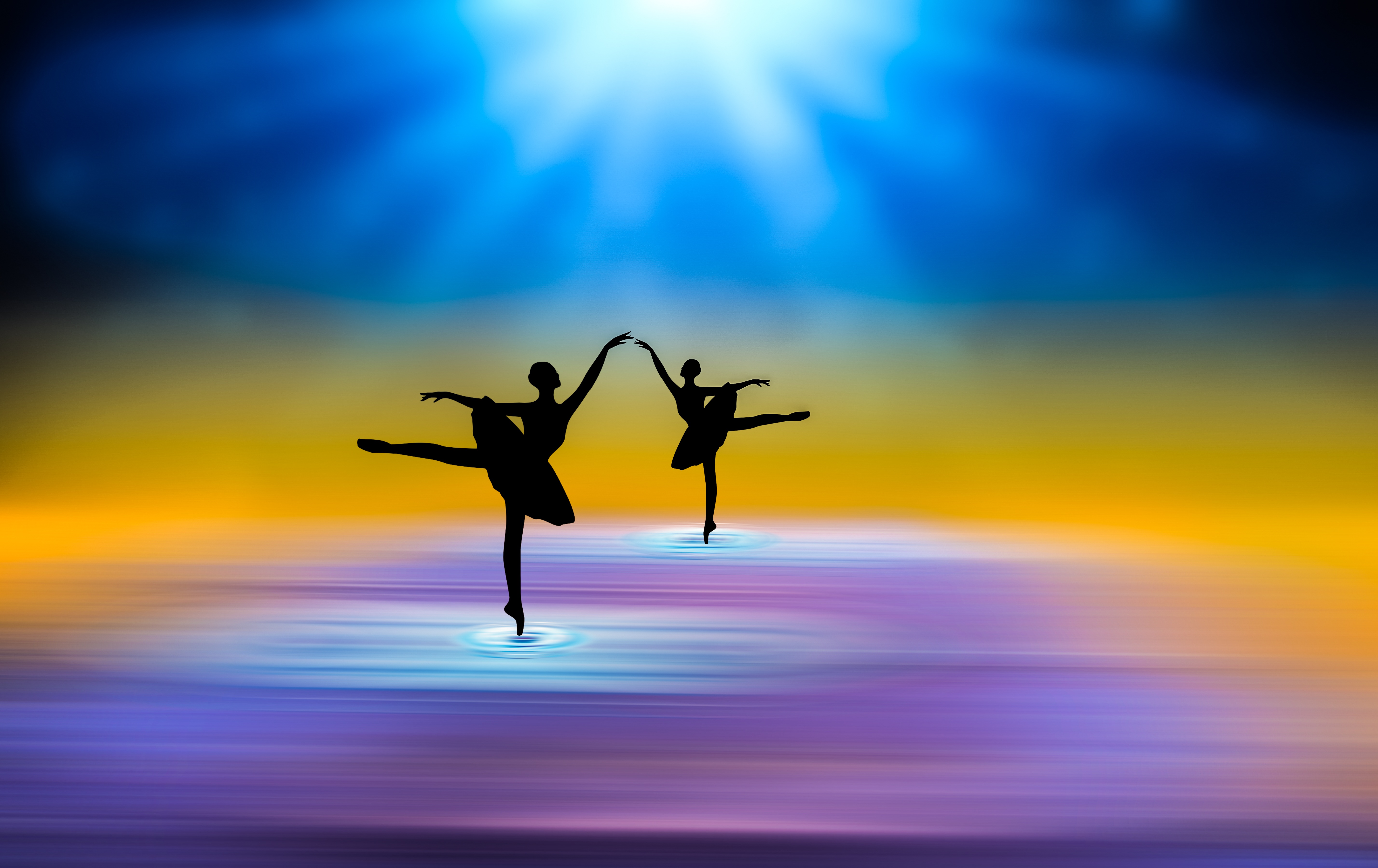 Wallpapers abstraction background ballerinas on the desktop