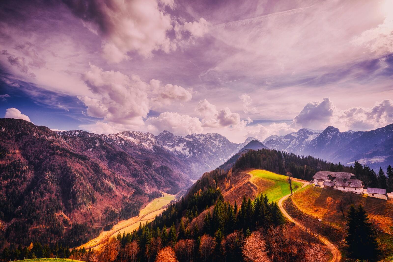 Wallpapers Slovenia highlands mountains on the desktop